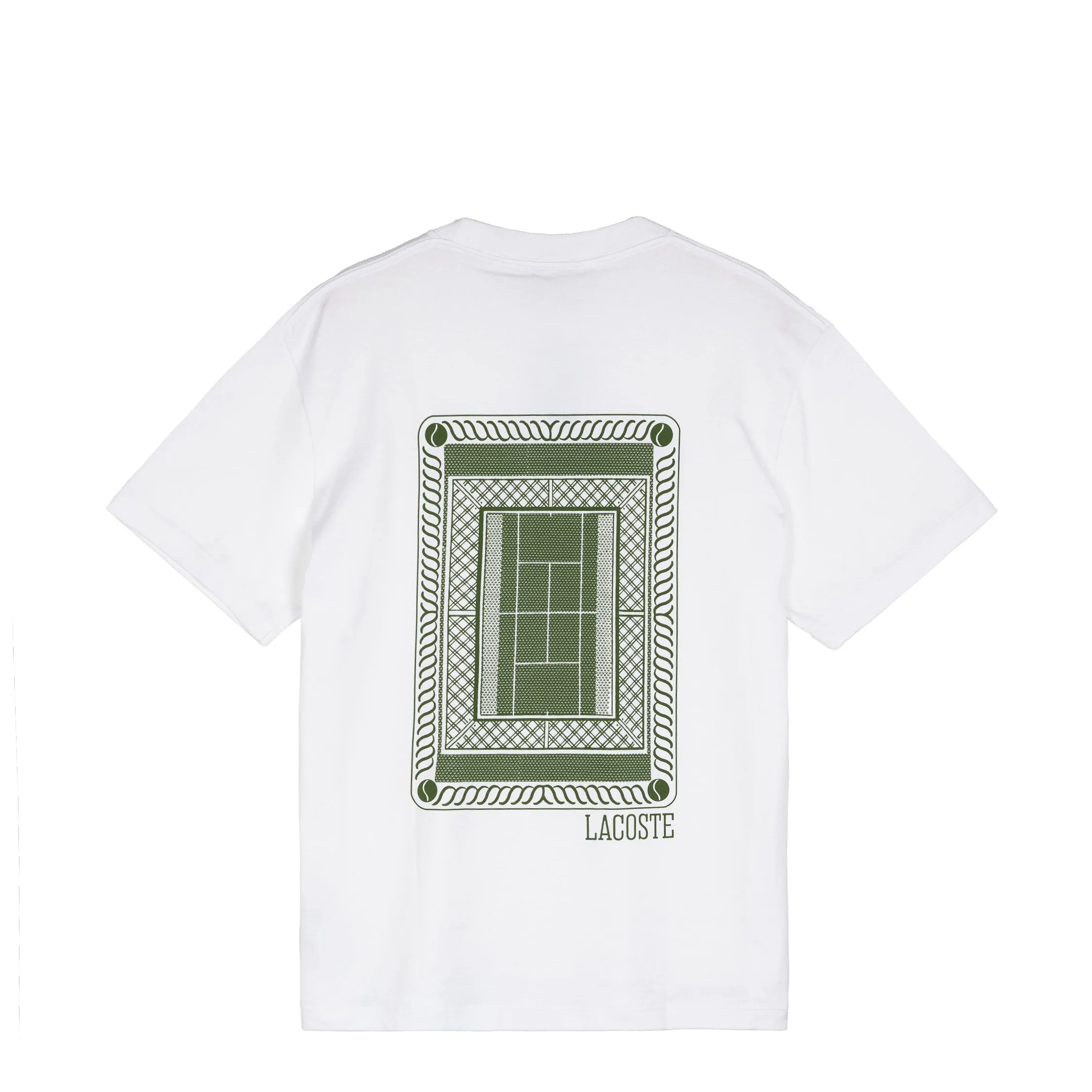 Lacoste Tennis Court Print T-Shirt sold by Asphalt Gold