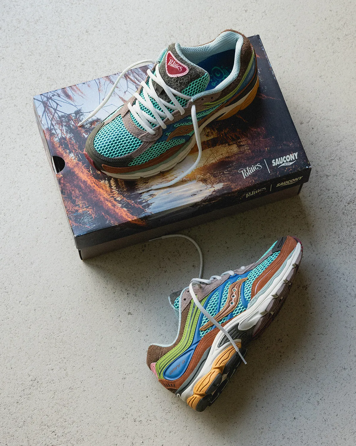 Saucony x Sneaker Politics Pro Grid Omni 9 sold by Asphalt Gold product image thumbnail 4