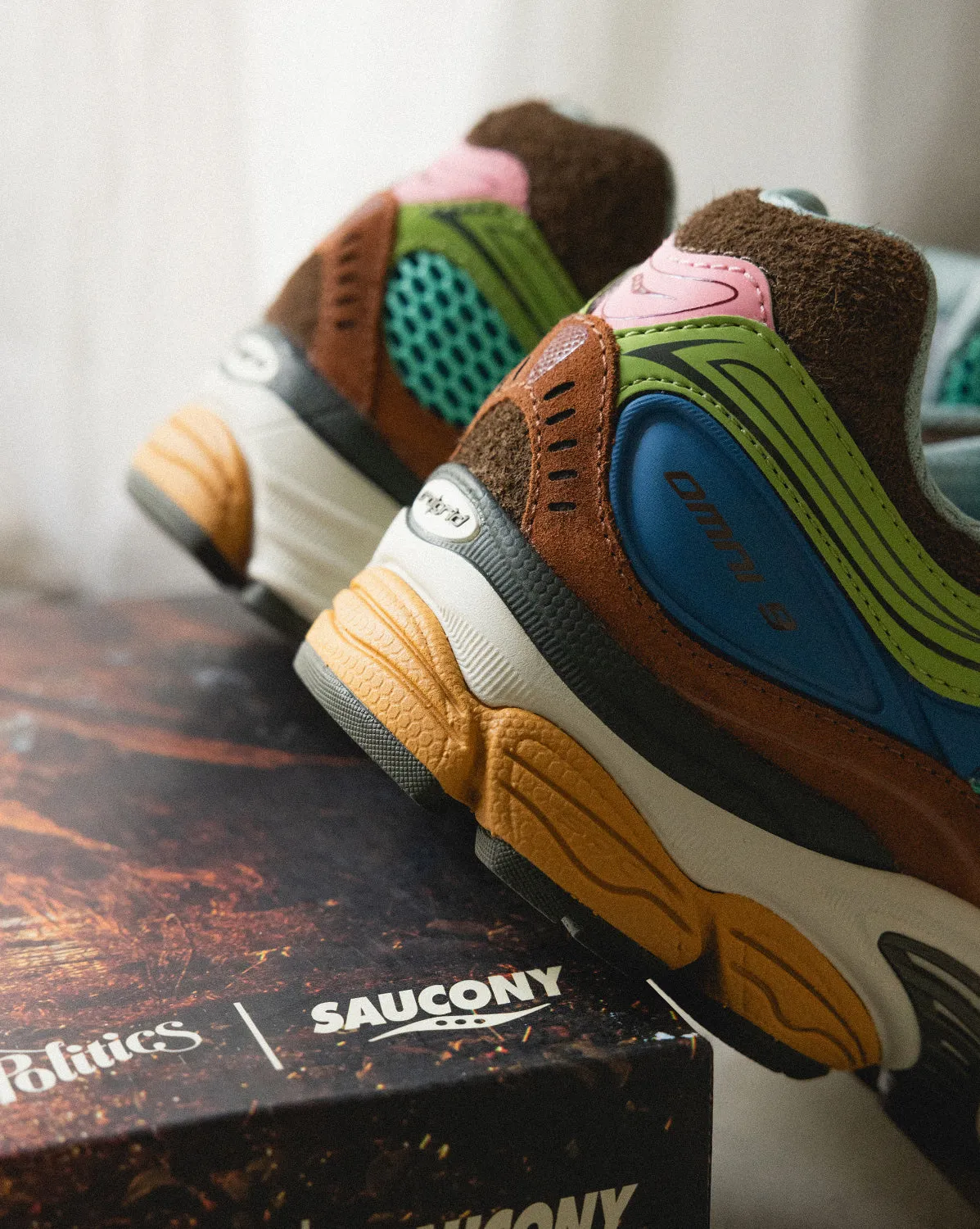 Saucony x Sneaker Politics Pro Grid Omni 9 sold by Asphalt Gold product image thumbnail 3