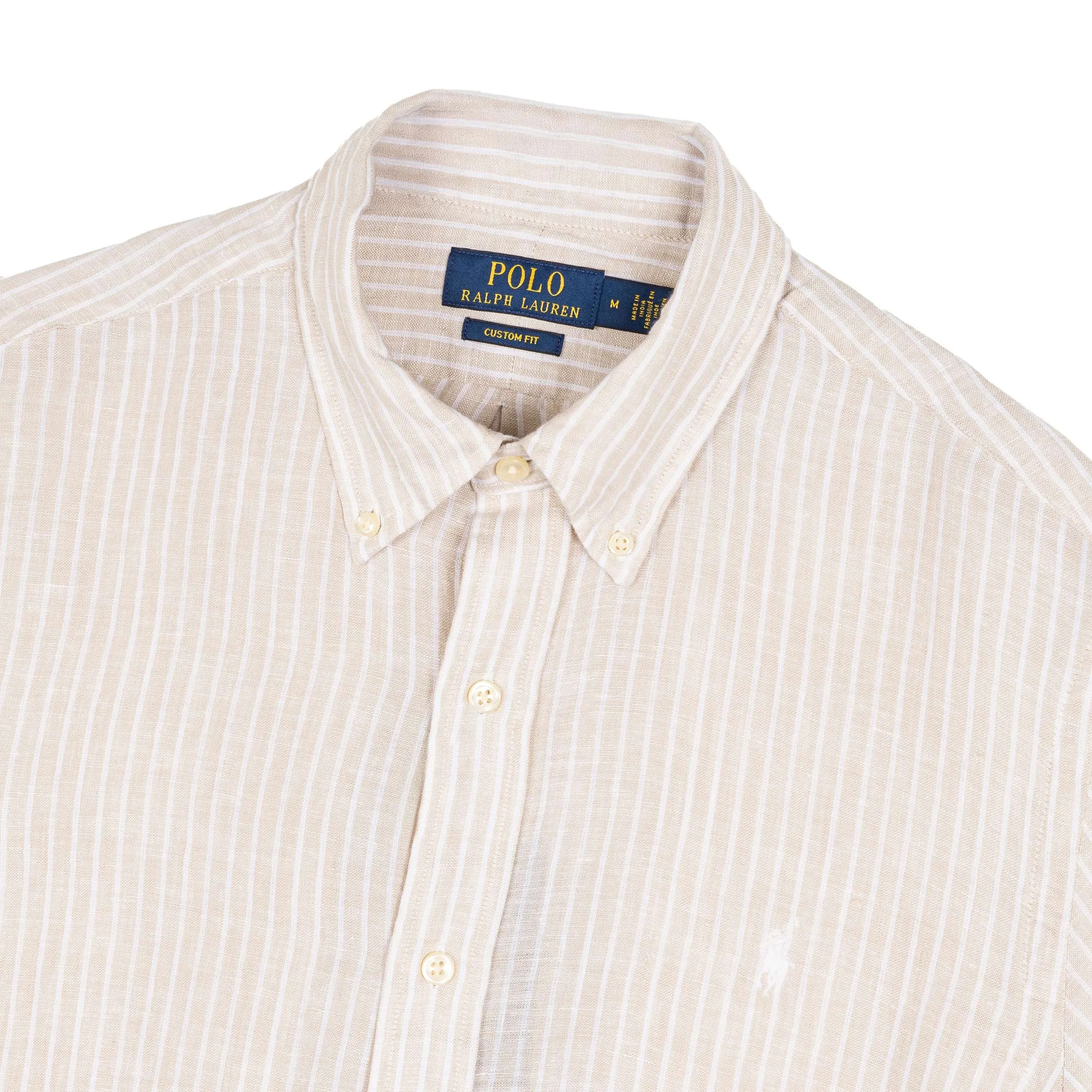 Polo Ralph Lauren Custom Fit Striped Linen Shirt sold by Asphalt Gold product image thumbnail 2