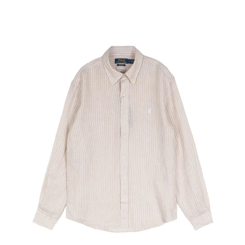 Polo Ralph Lauren Custom Fit Striped Linen Shirt made by Polo by Ralph Lauren