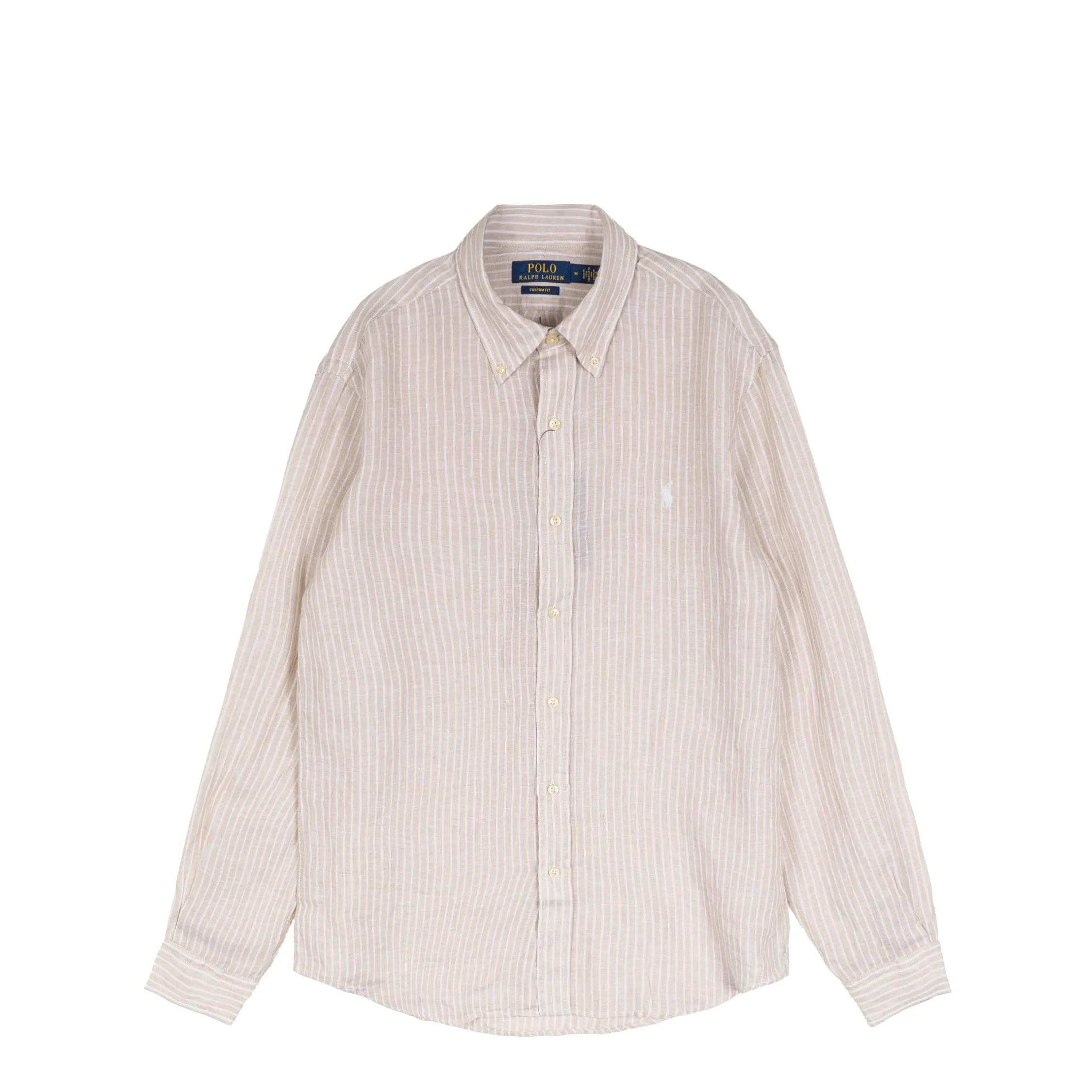 Polo Ralph Lauren Custom Fit Striped Linen Shirt sold by Asphalt Gold