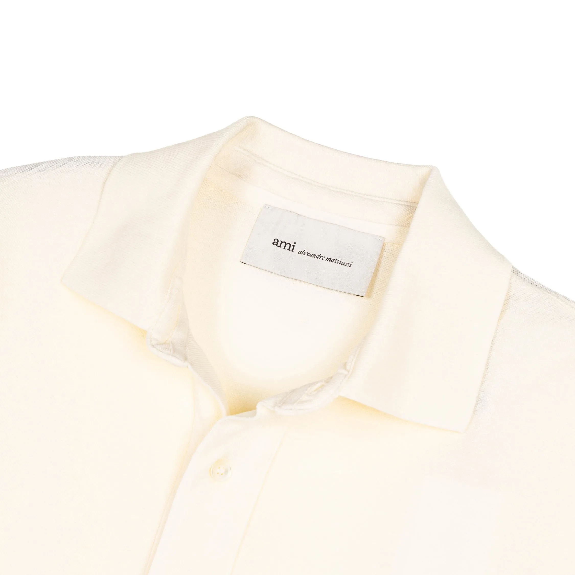 AMI Paris Ami De Coeur Knitted Patch Polo sold by Asphalt Gold product image thumbnail 2