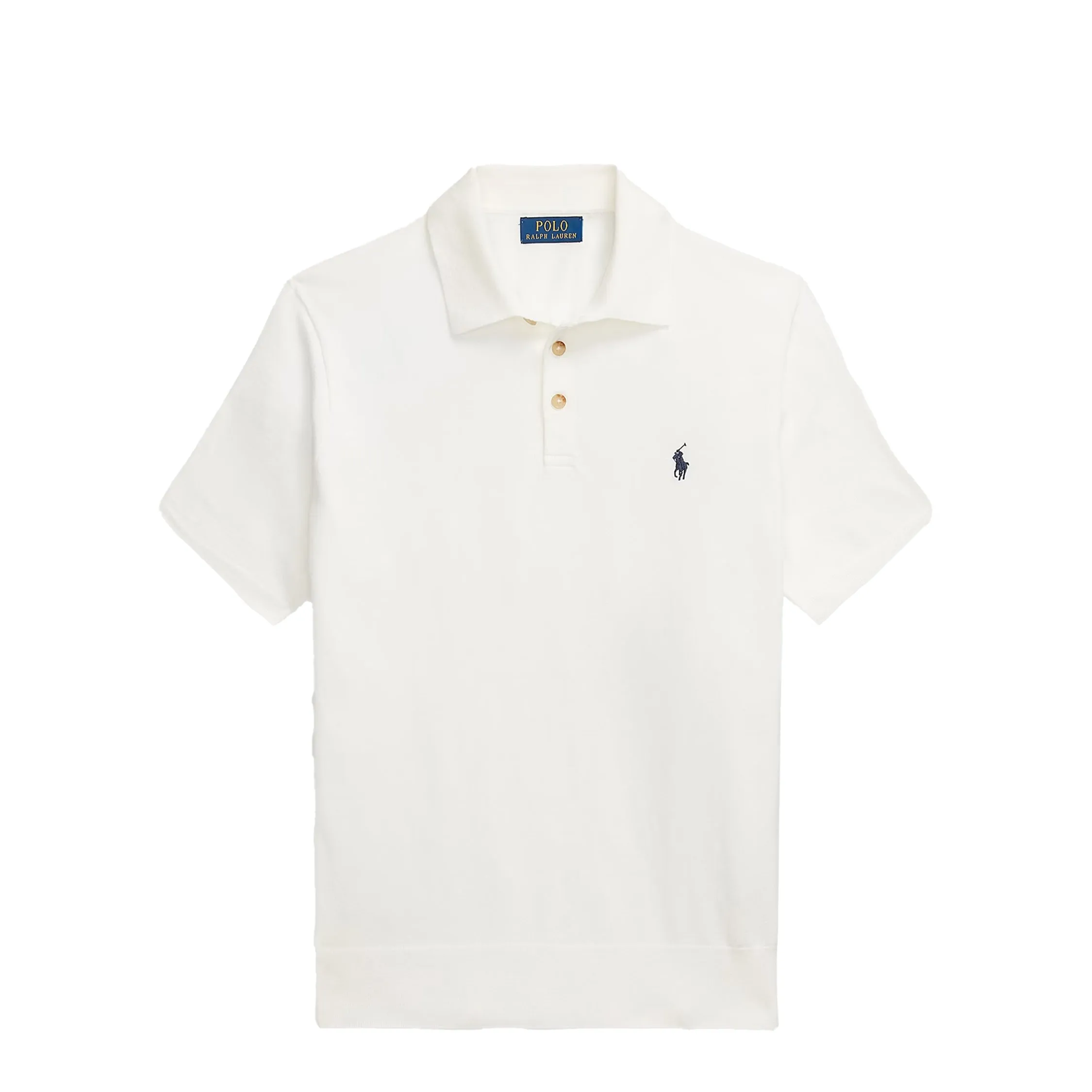 Polo Ralph Lauren Cotton Polo-Collar Jumper sold by Asphalt Gold