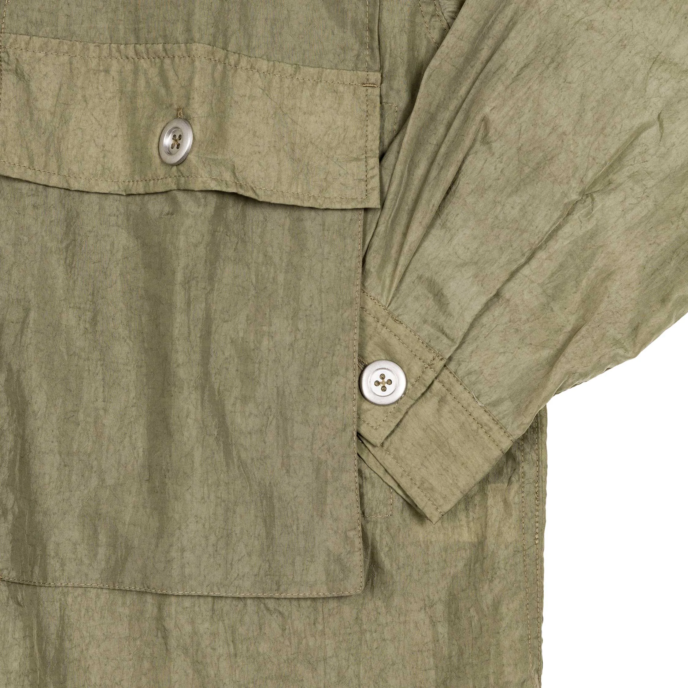 Brain Dead Cropped Nylon Button Up Shirt sold by Asphalt Gold product image thumbnail 4