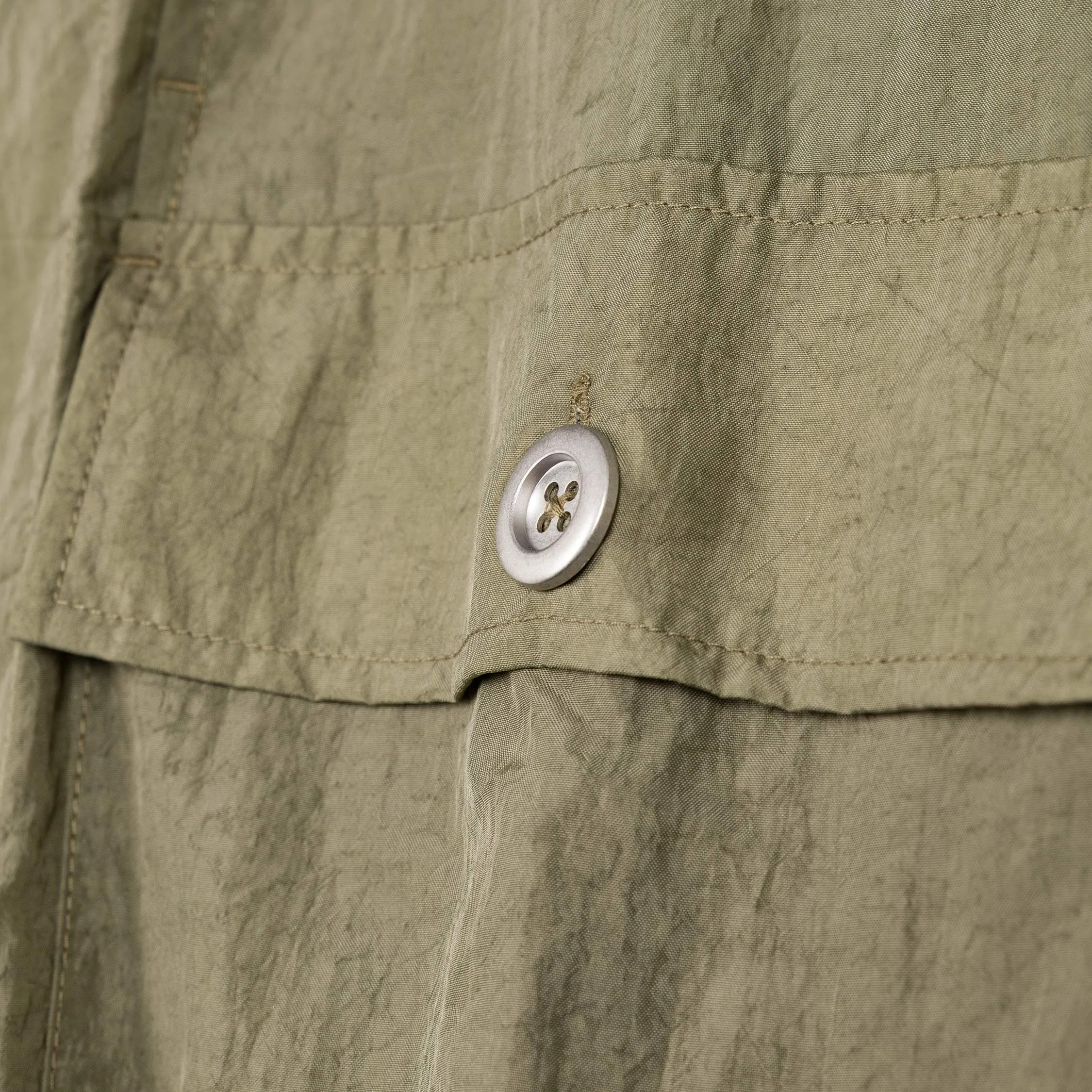 Brain Dead Cropped Nylon Button Up Shirt sold by Asphalt Gold product image thumbnail 5