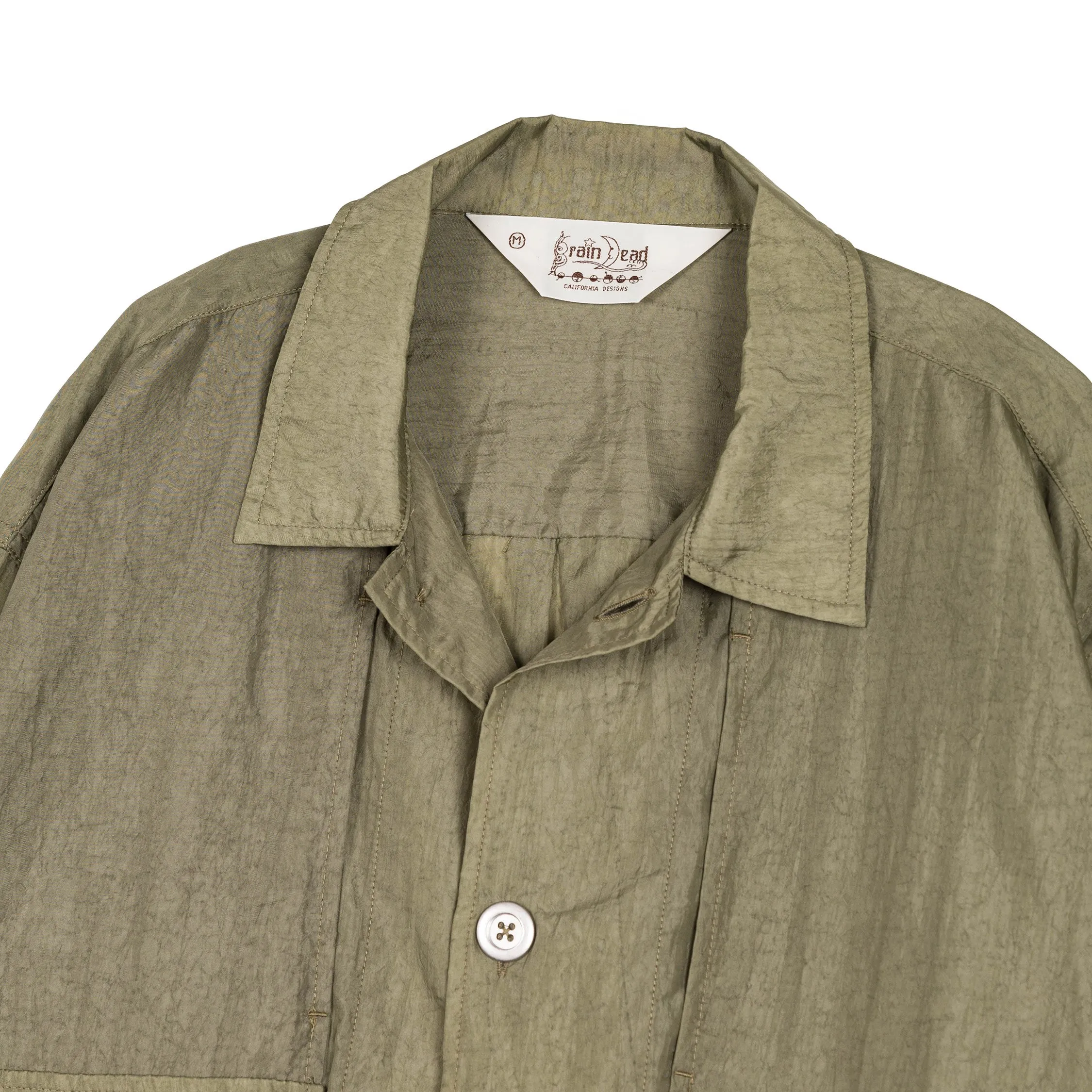 Brain Dead Cropped Nylon Button Up Shirt sold by Asphalt Gold product image thumbnail 2