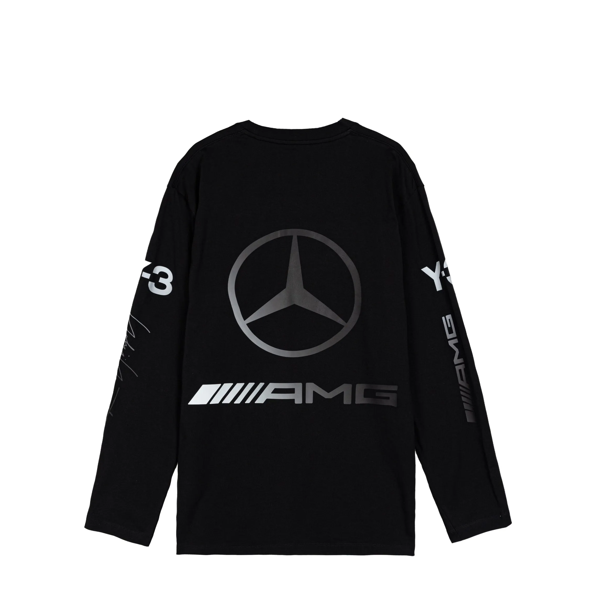 Adidas Y-3 x Mercedes-AMG PETRONAS F1 Team Chaos Logo Long Sleeve Tee sold by Asphalt Gold