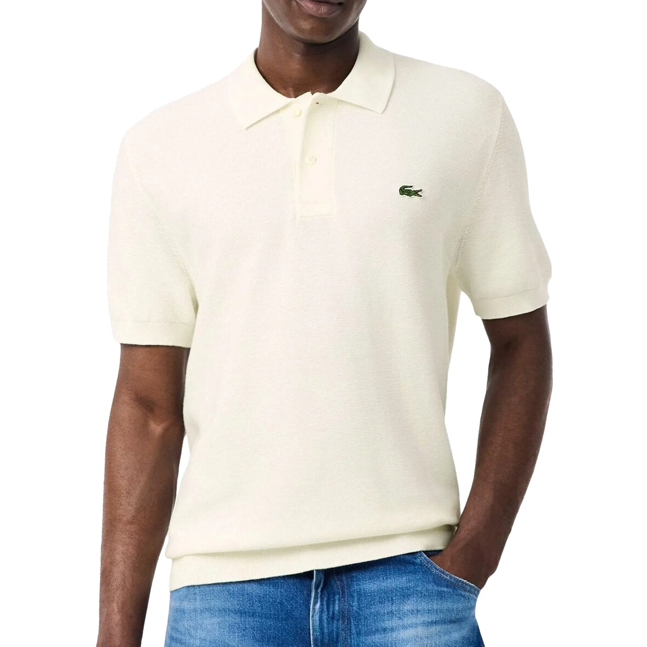 Lacoste Classic Fit Knitted Polo Shirt sold by Asphalt Gold product image thumbnail 3