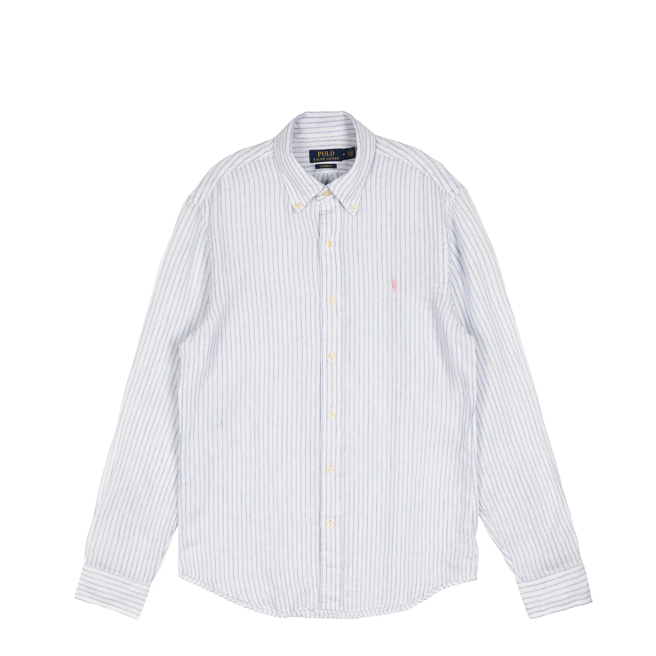 Polo Ralph Lauren Custom Fit Striped Linen Shirt sold by Asphalt Gold