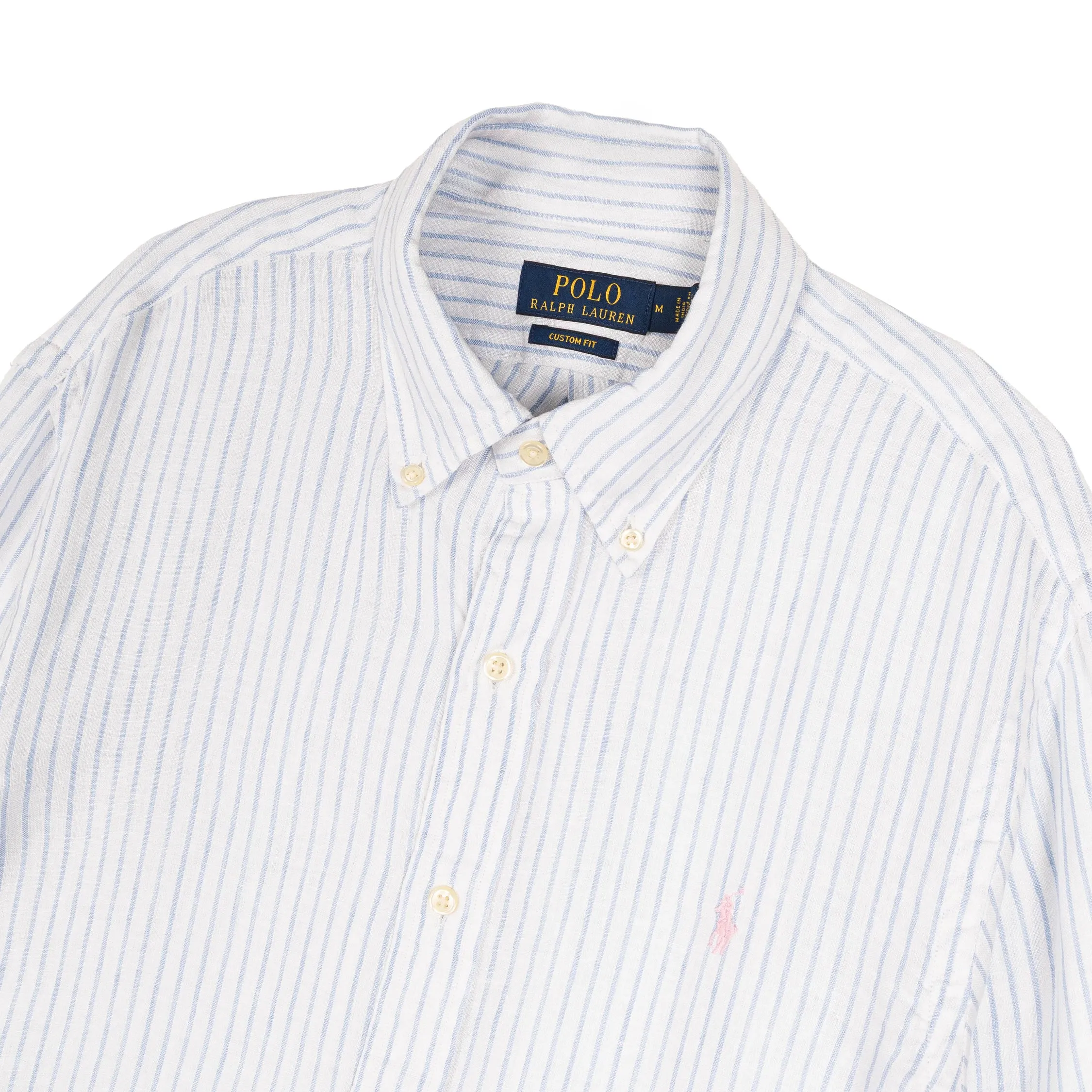 Polo Ralph Lauren Custom Fit Striped Linen Shirt sold by Asphalt Gold product image thumbnail 2