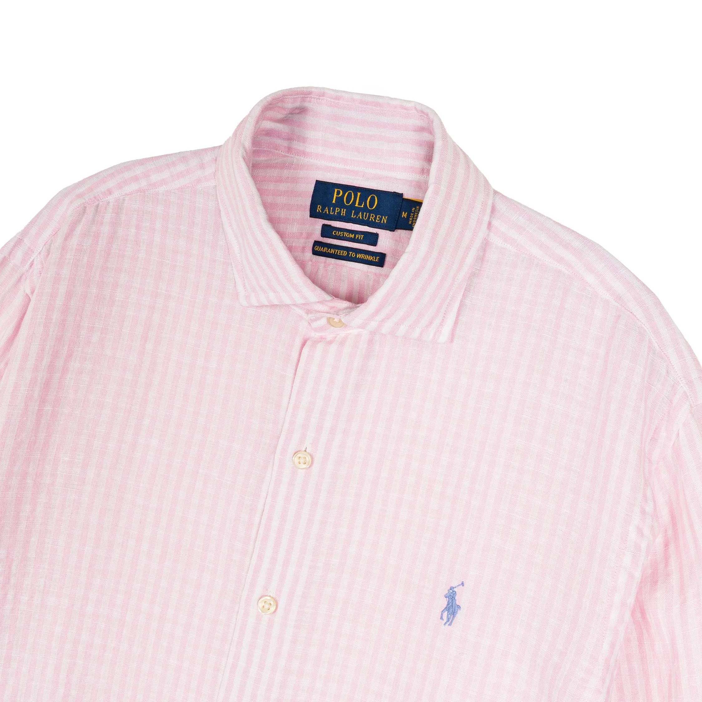 Polo Ralph Lauren Custom Fit Striped Seersucker Linen Shirt sold by Asphalt Gold product image thumbnail 2