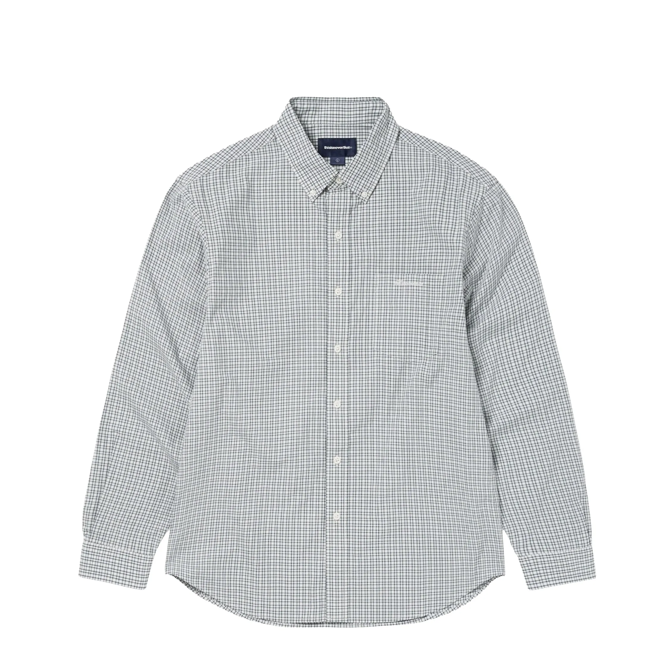 thisisneverthat Lightweight Plaid Shirt sold by Asphalt Gold