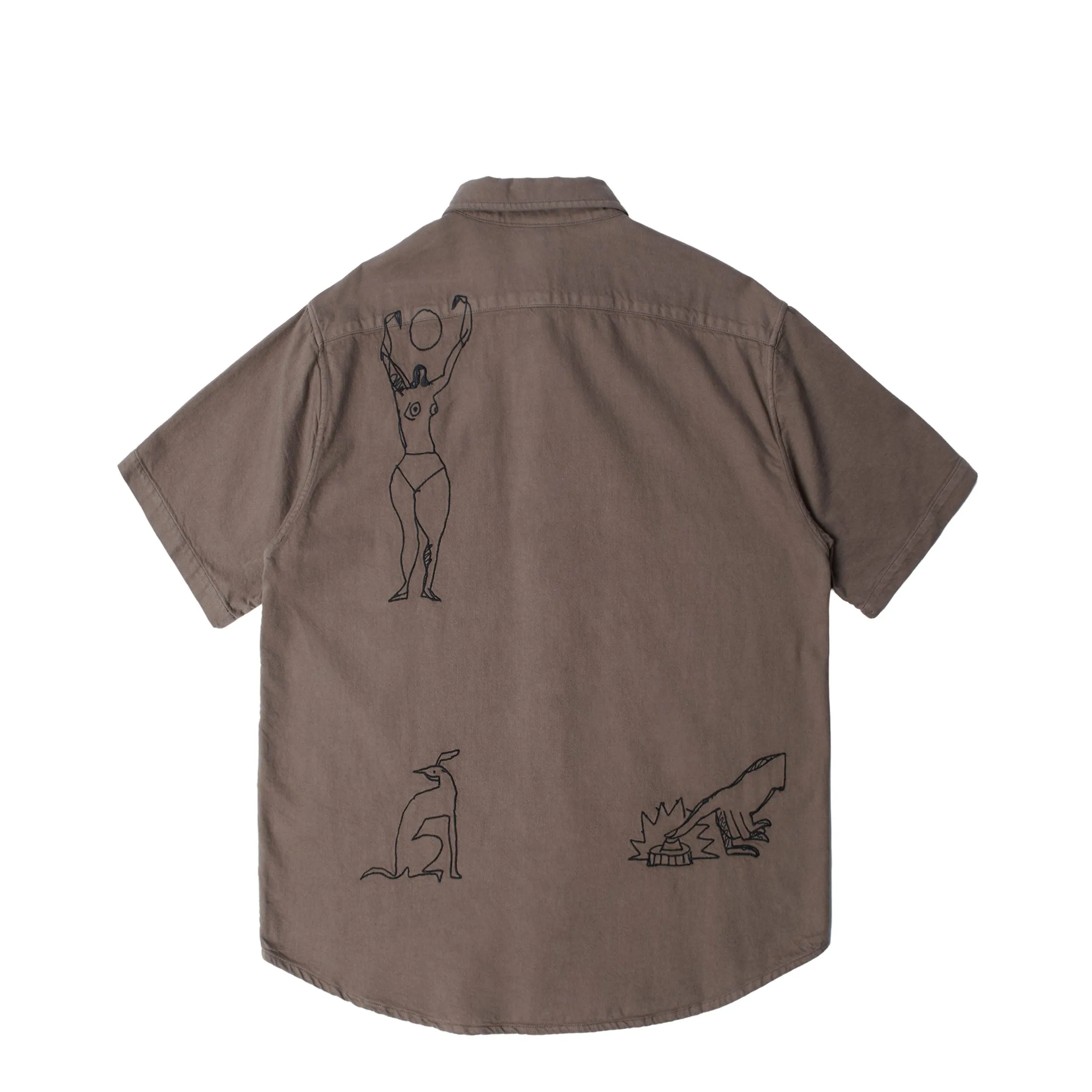By Parra Crooked Face Short Sleeve Shirt sold by Asphalt Gold product image thumbnail 2
