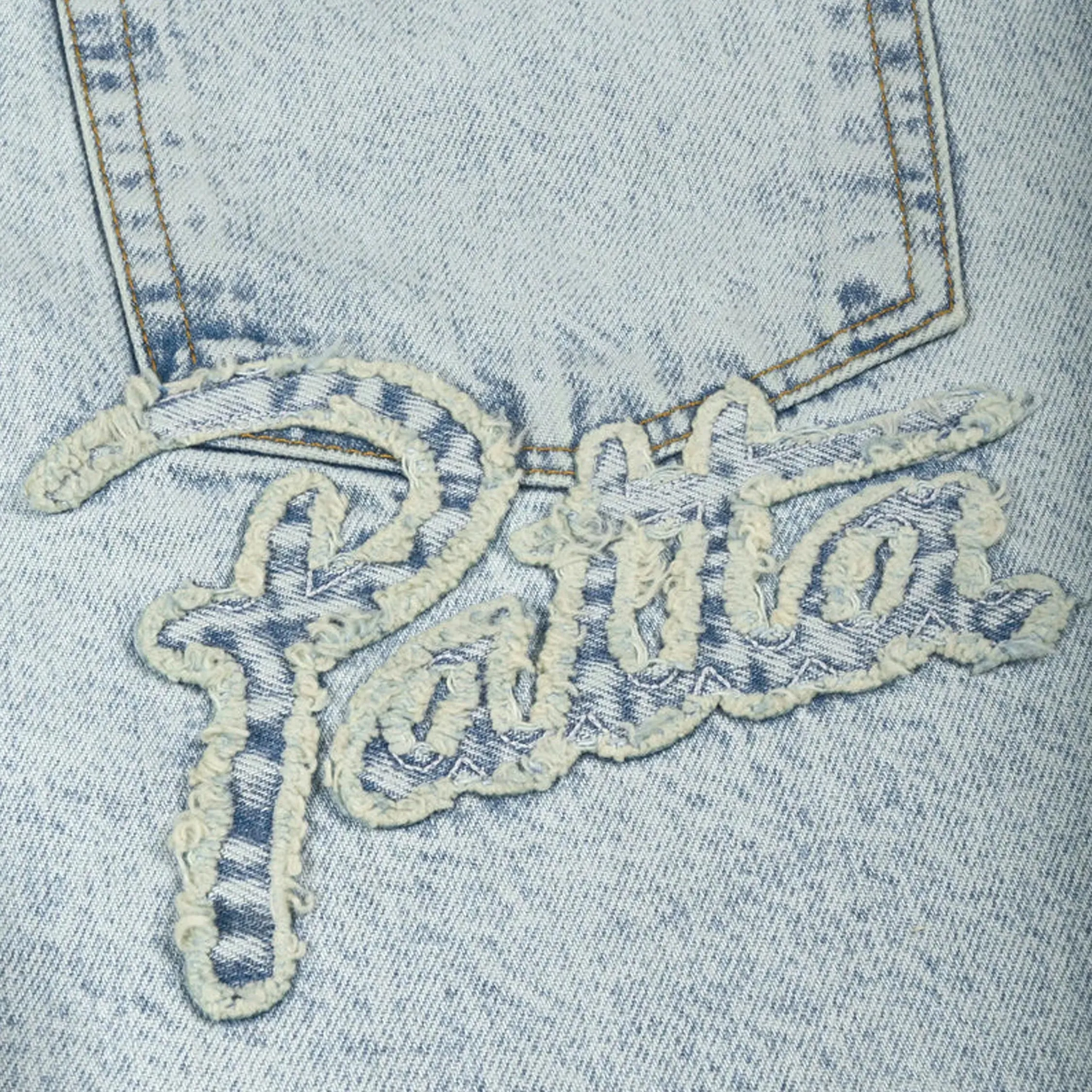 Patta Light Wash Denim Shorts sold by Asphalt Gold product image thumbnail 4