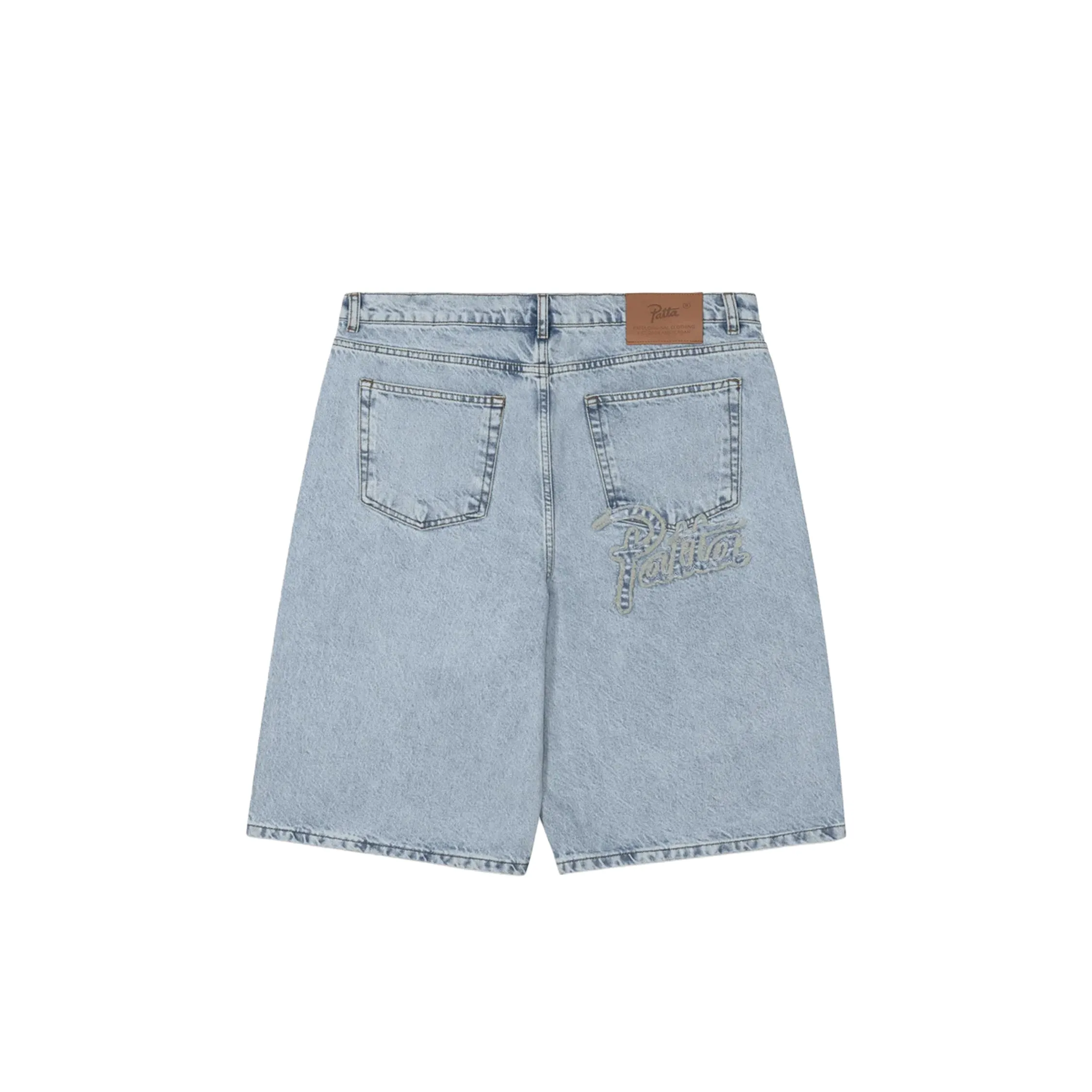 Patta Light Wash Denim Shorts sold by Asphalt Gold