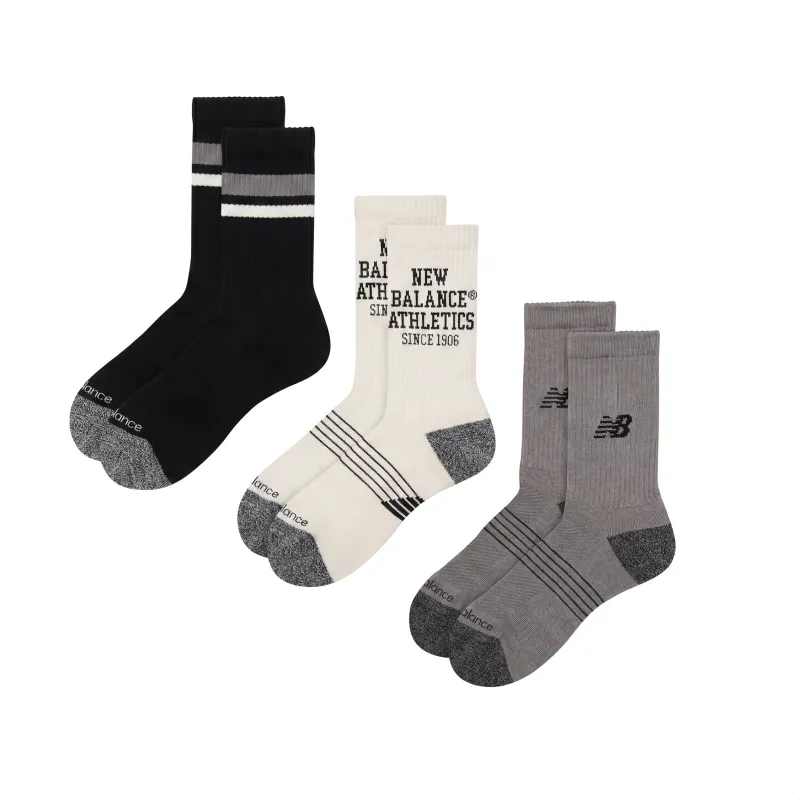 New Balance Active Graphic Crew Socks 3 Pack made by New Balance