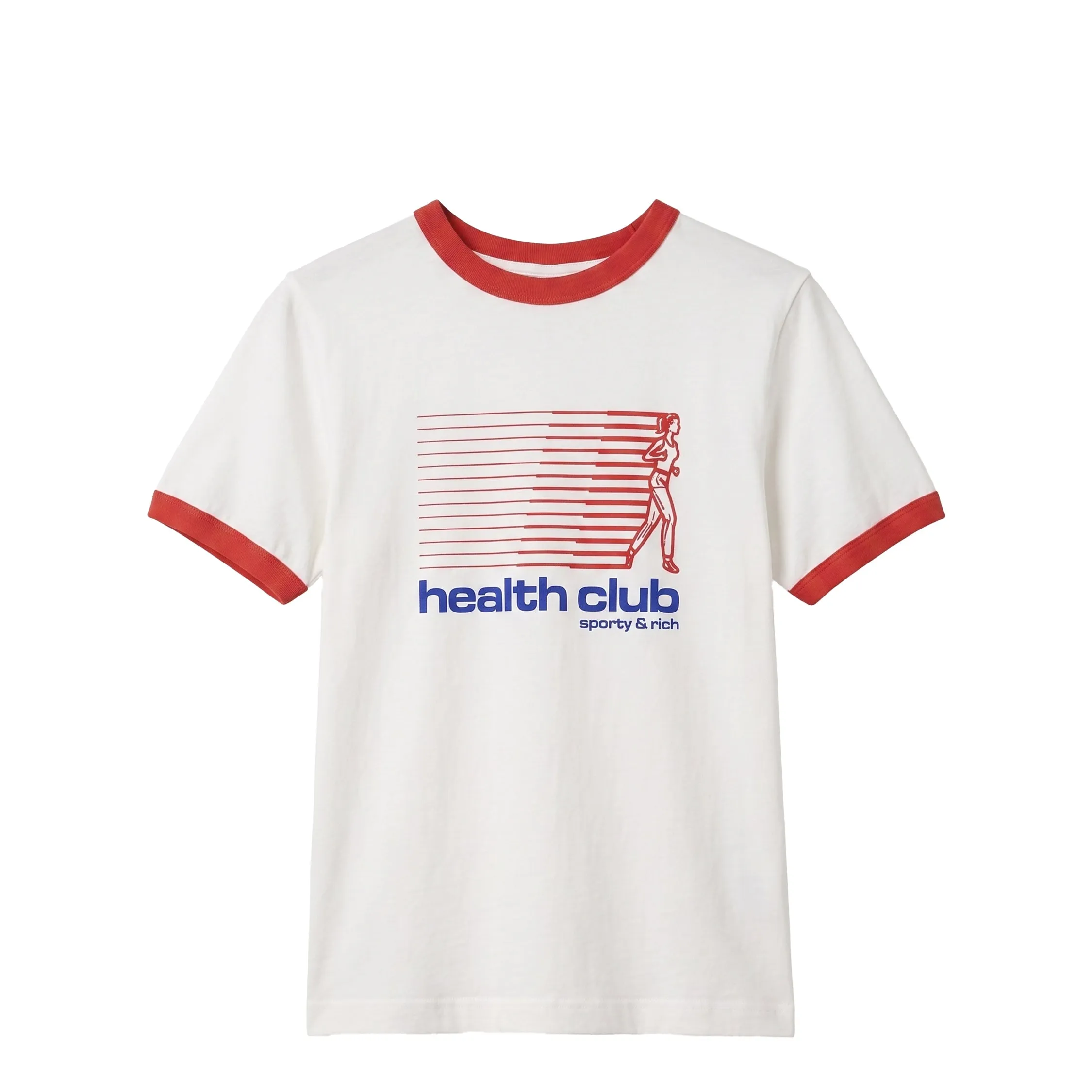 Sporty & Rich Bold Health Soft Ringer Tee sold by Asphalt Gold