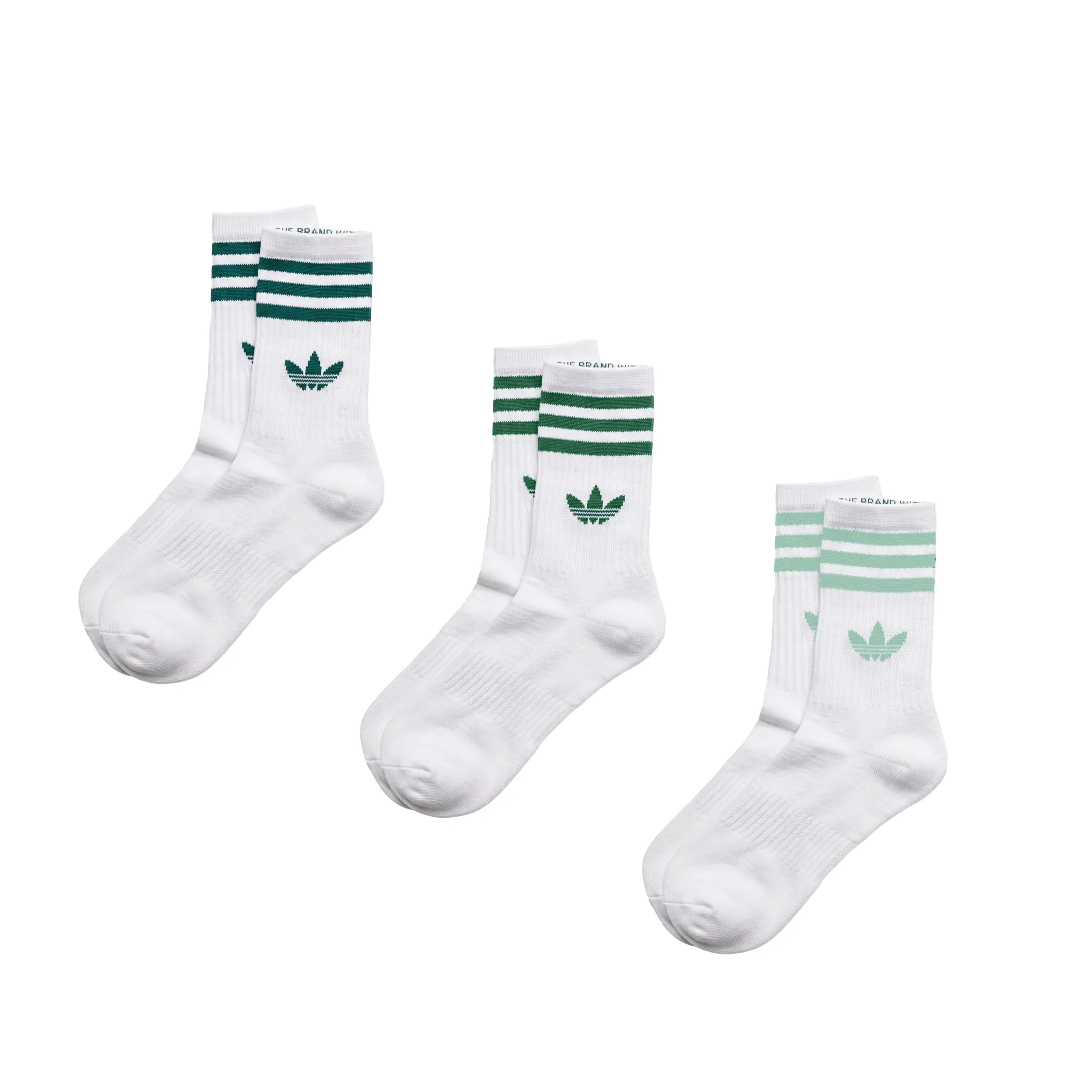 Adidas 3-Sripes Crew Socks 3 Pairs sold by Asphalt Gold