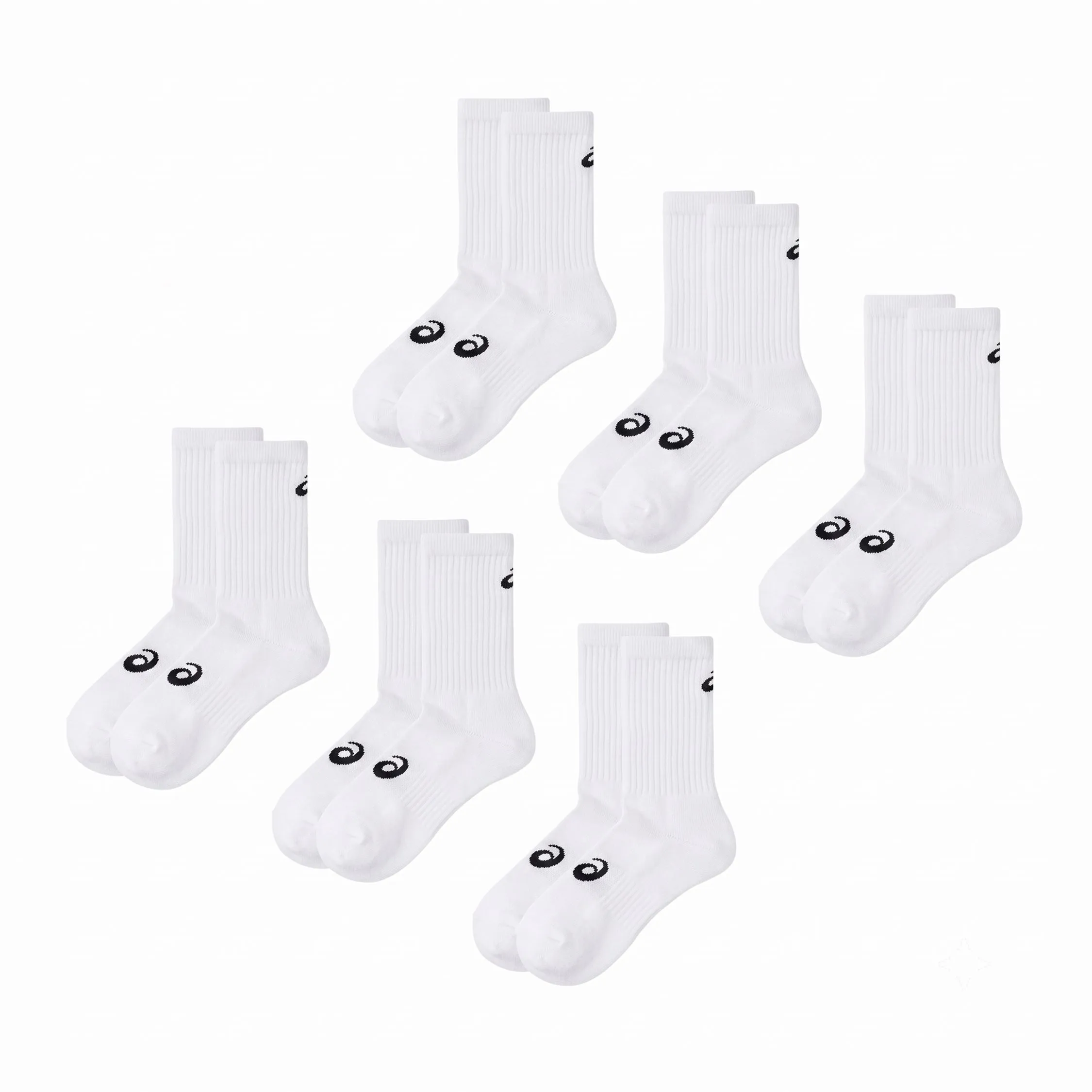 Asics AEG 6 Pack Crew Sock sold by Asphalt Gold