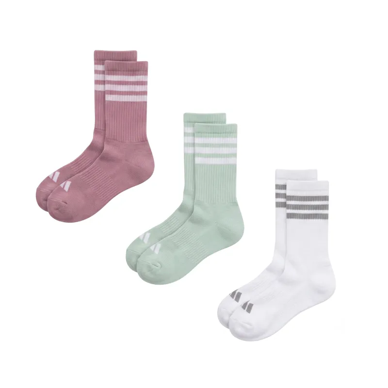 Adidas	3-Stripes Cushioned Crew Socks 3 Pair Pack made by Adidas