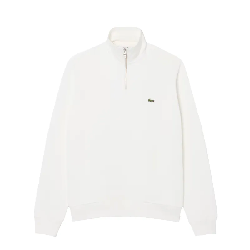 Lacoste Zippered Stand Up Collar Cotton Sweatshirt made by Lacoste
