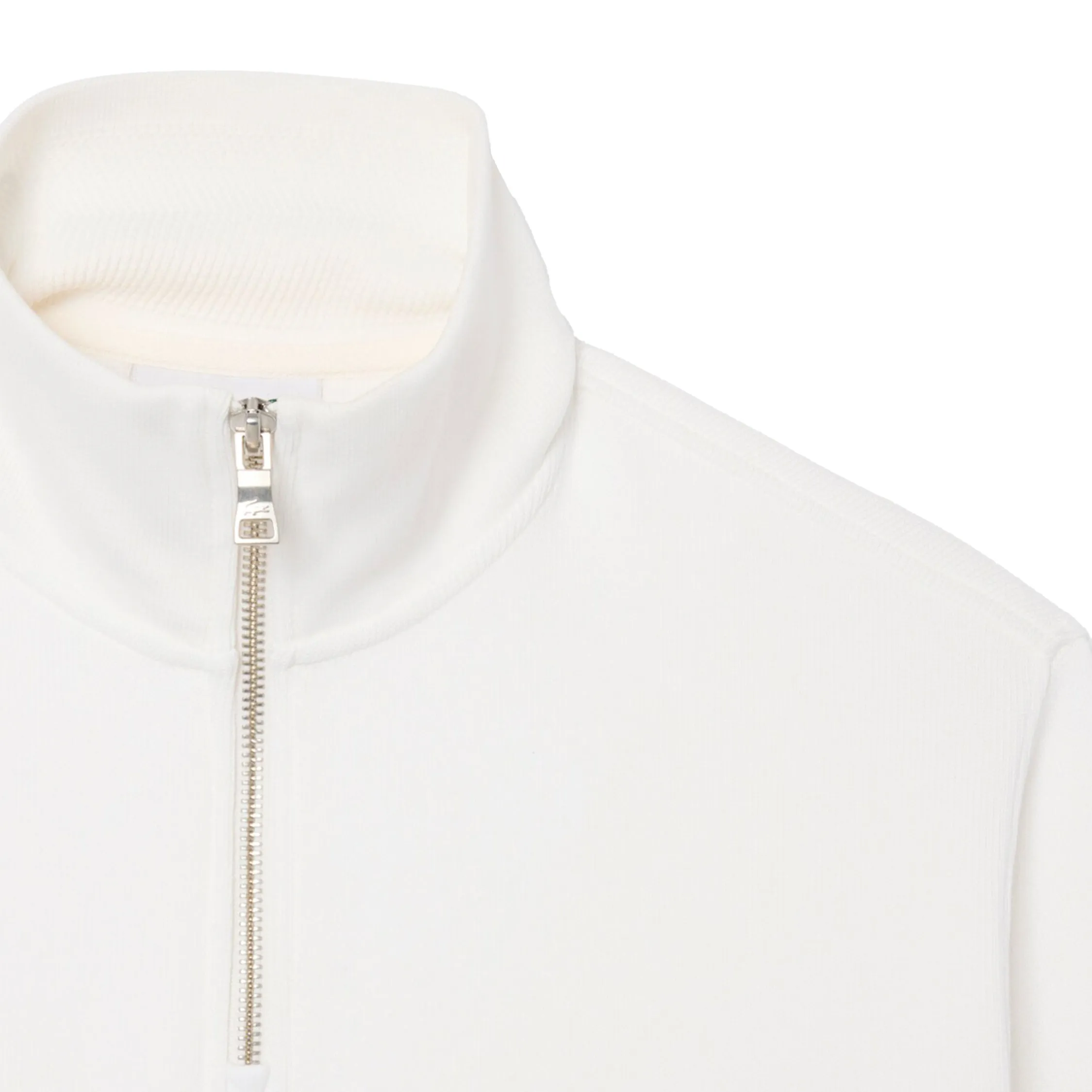 Lacoste Zippered Stand Up Collar Cotton Sweatshirt sold by Asphalt Gold product image thumbnail 4