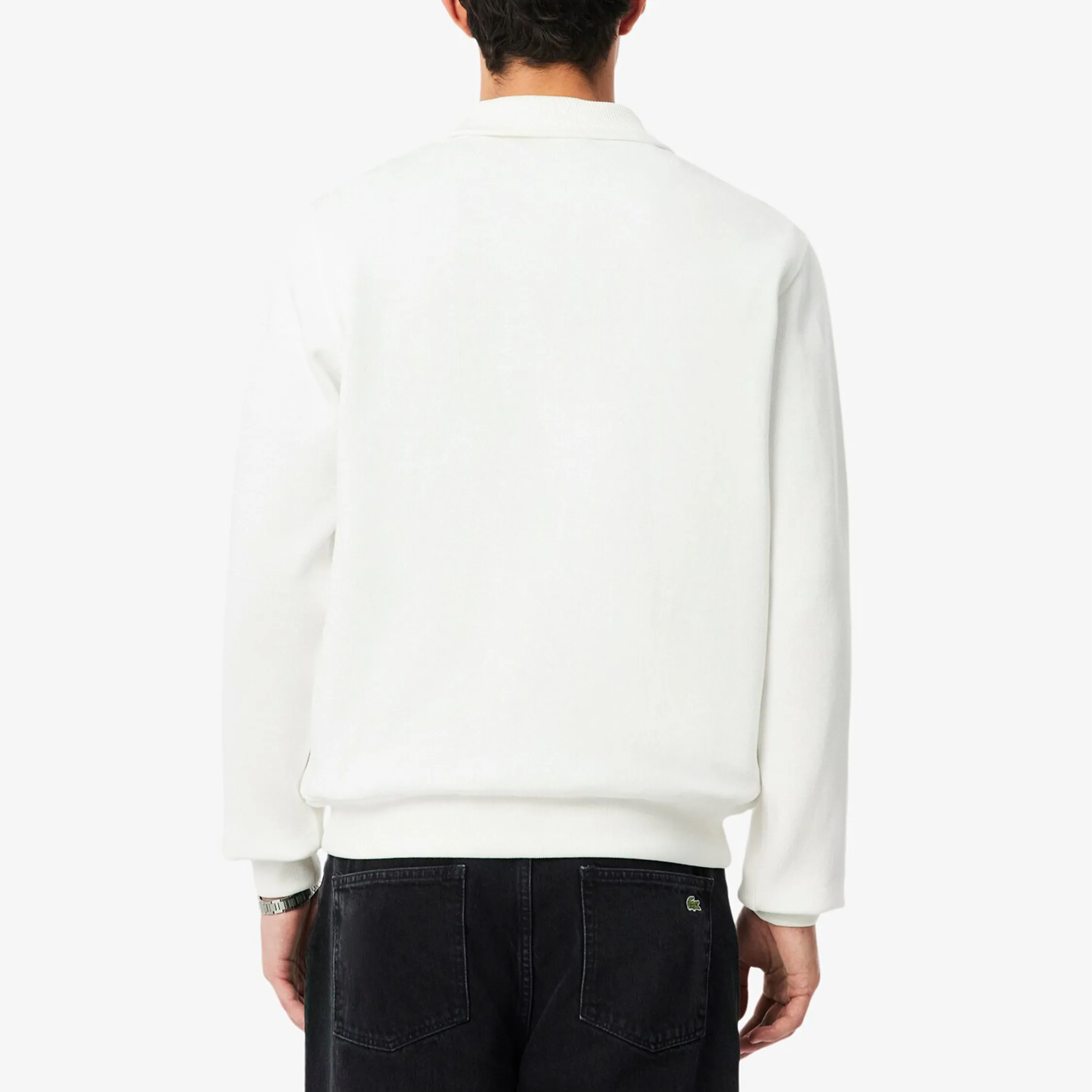Lacoste Zippered Stand Up Collar Cotton Sweatshirt sold by Asphalt Gold product image thumbnail 3
