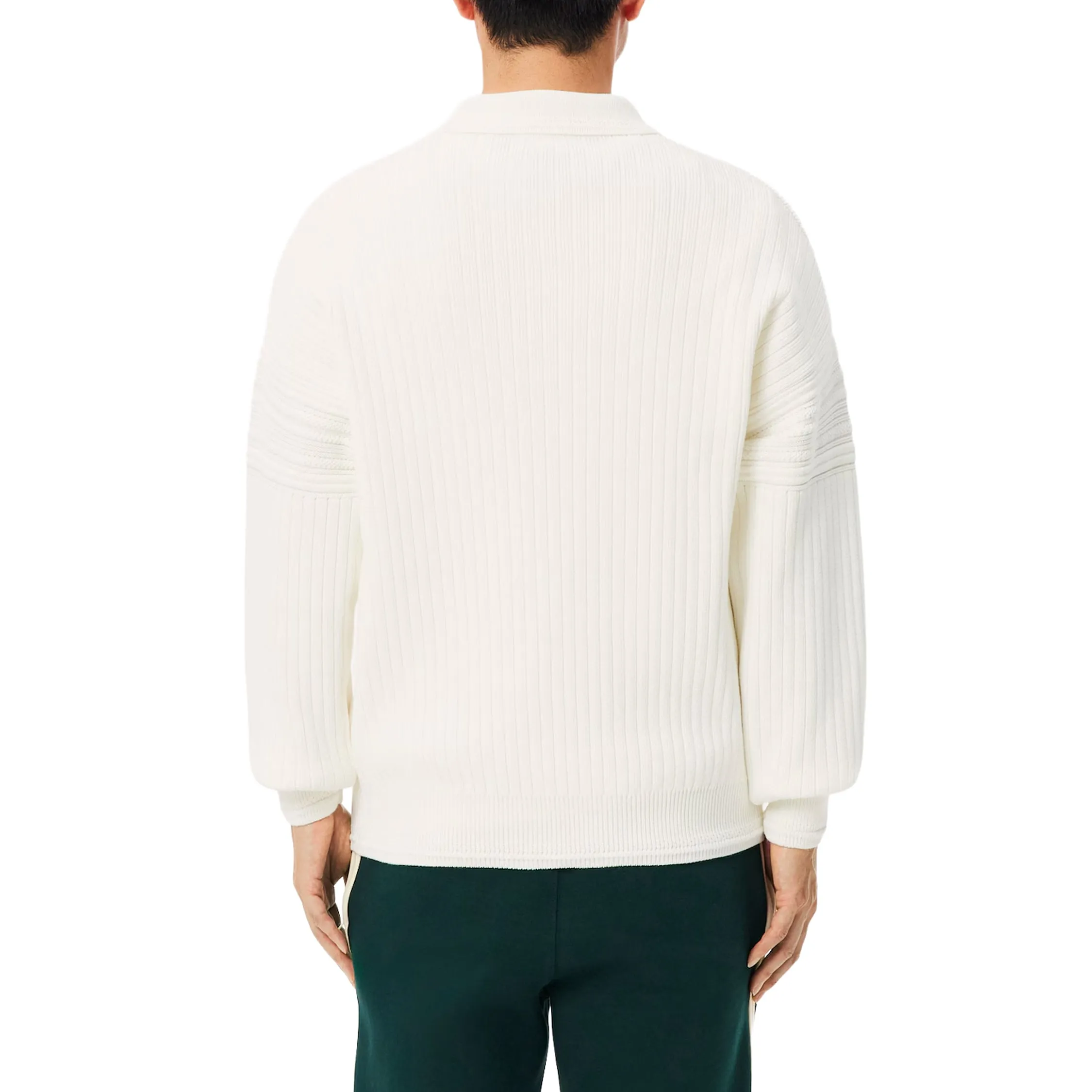 Lacoste French Made Cotton Polo Collar Sweater sold by Asphalt Gold product image thumbnail 5