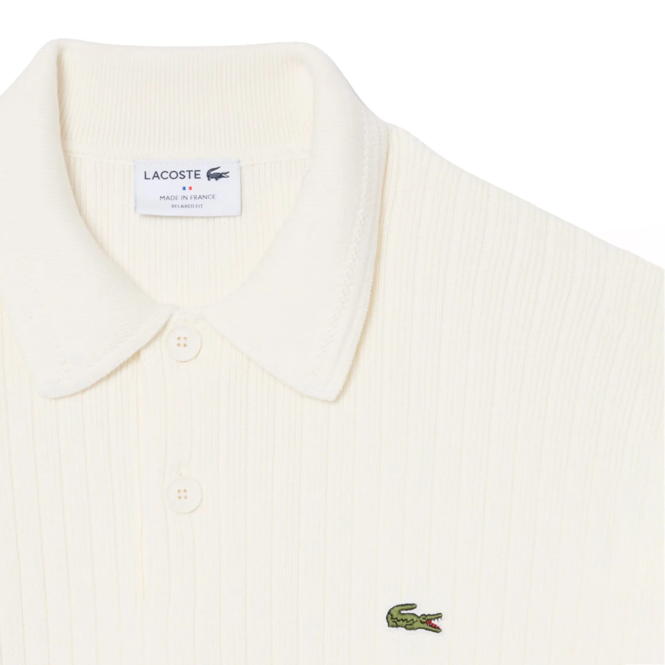 Lacoste French Made Cotton Polo Collar Sweater sold by Asphalt Gold product image thumbnail 2