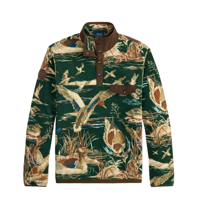 Polo Ralph Lauren Duck-Print Brushed Fleece Pullover made by Polo by Ralph Lauren