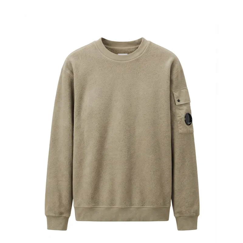 C.P. Company Brushed Emerized Diagonal Fleece Lens Sweatshirt made by C.P. Company