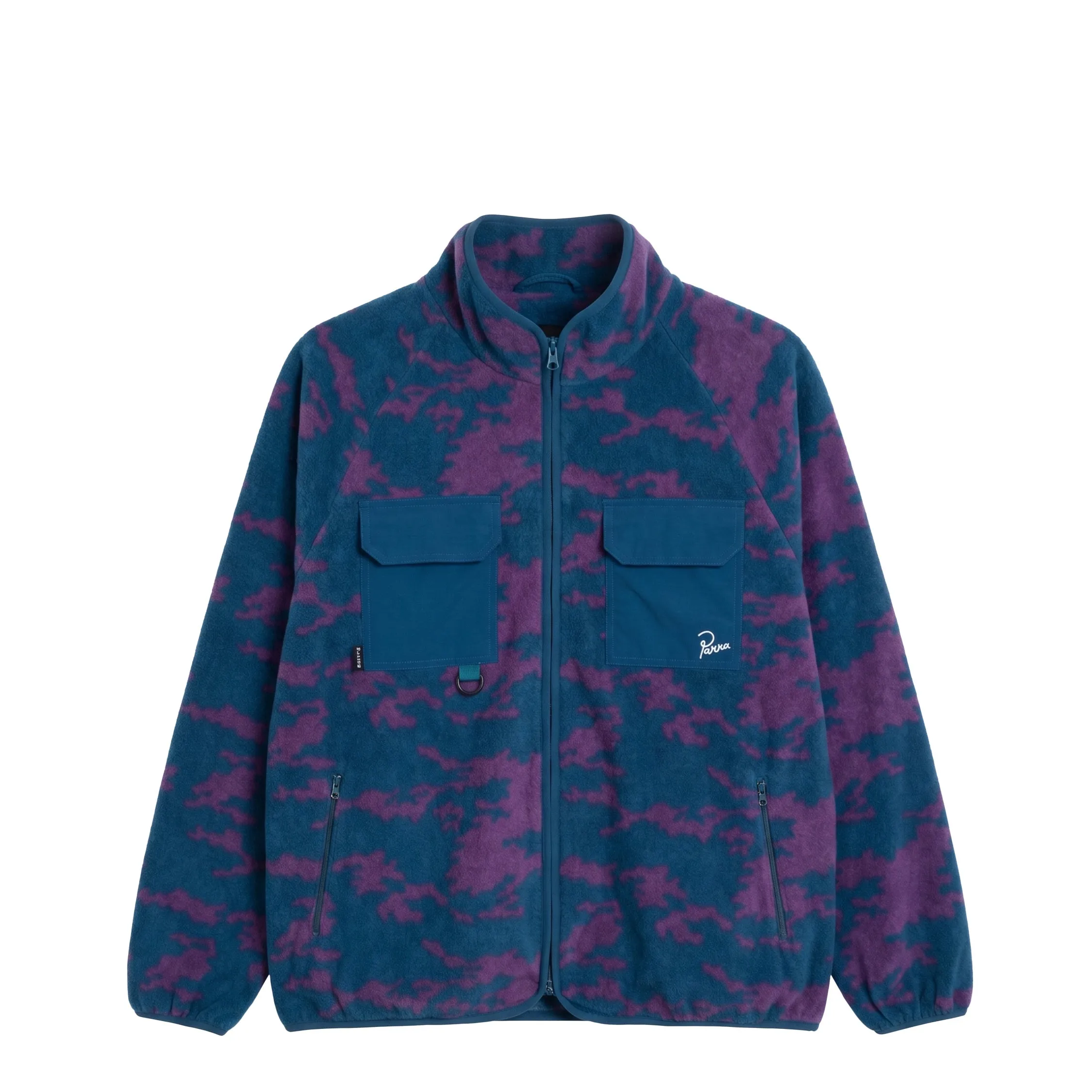 By Parra Purple Darwin Camo Fleece sold by Asphalt Gold