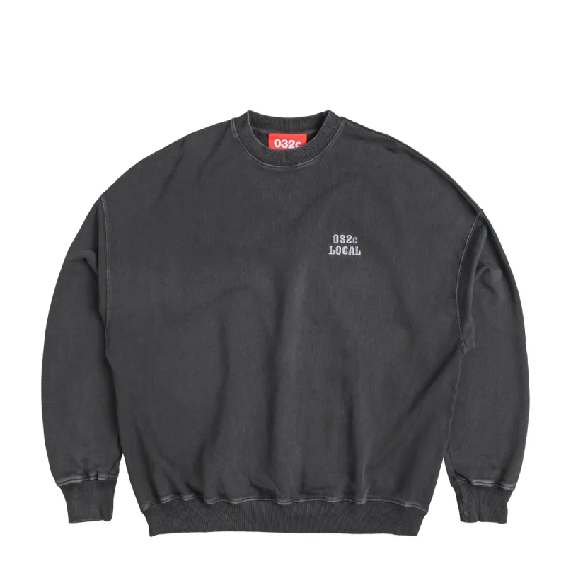 032c "Repetition" Local Bubble Crewneck sold by Asphalt Gold