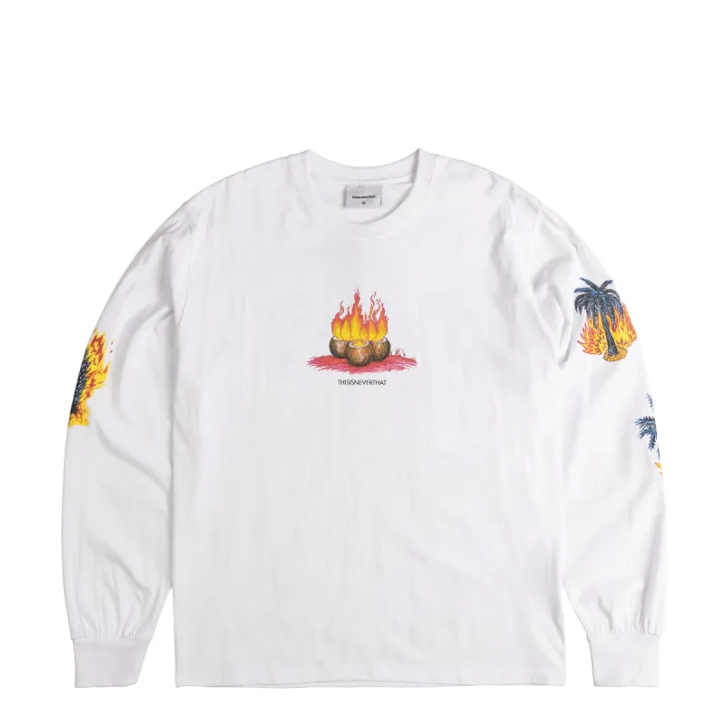 thisisneverthat Burning Palm Tree L/S Tee sold by Asphalt Gold