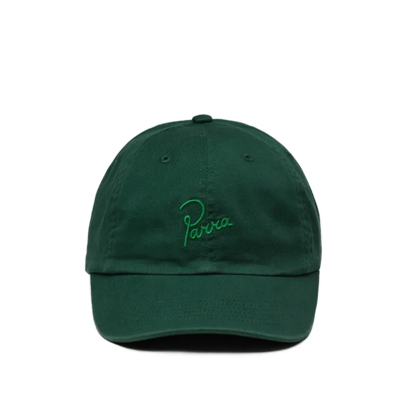 By Parra Script Logo 6 Panel Hat sold by Asphalt Gold