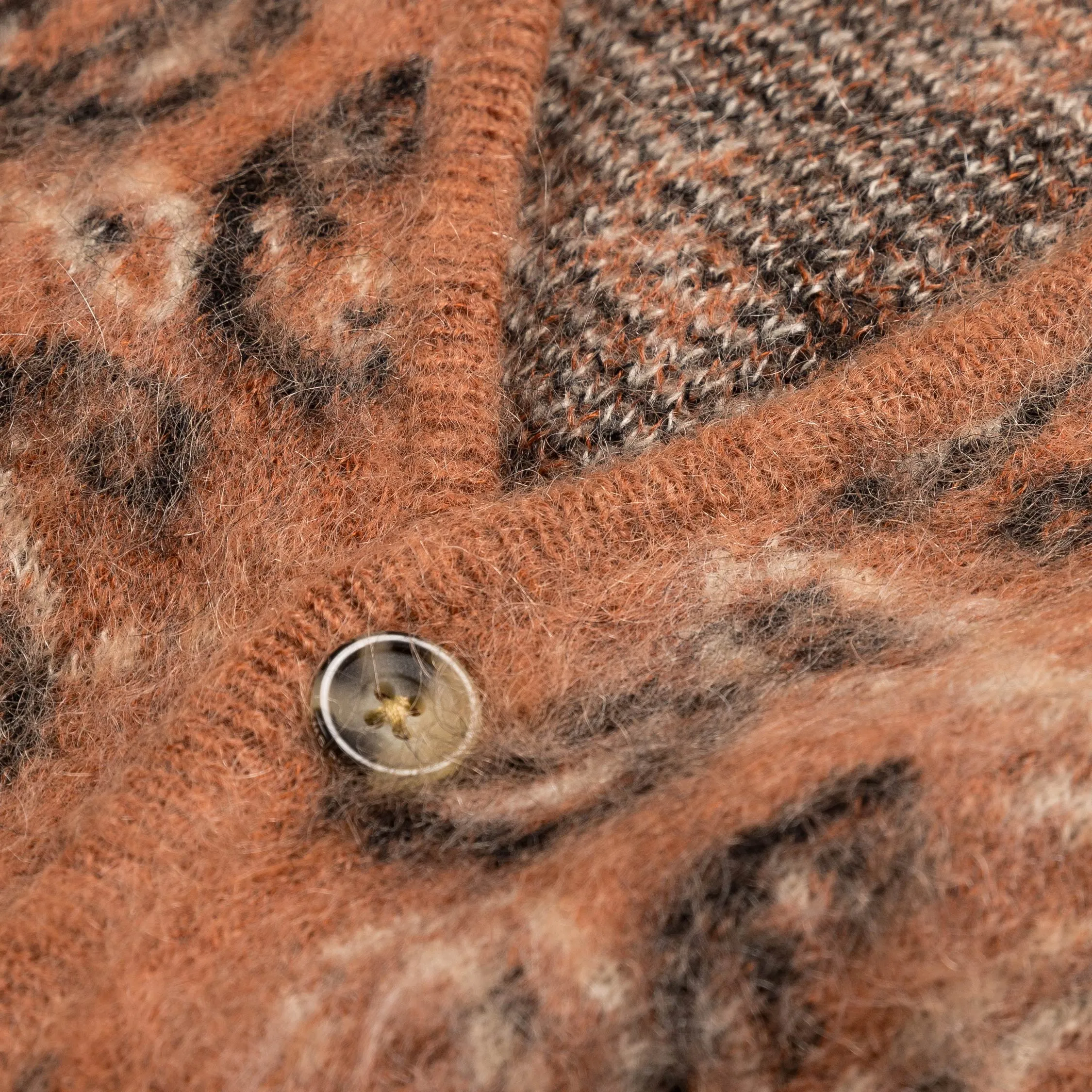 Beams Plus Cardigan Double Jacquard Paisley Pattern sold by Asphalt Gold product image thumbnail 4