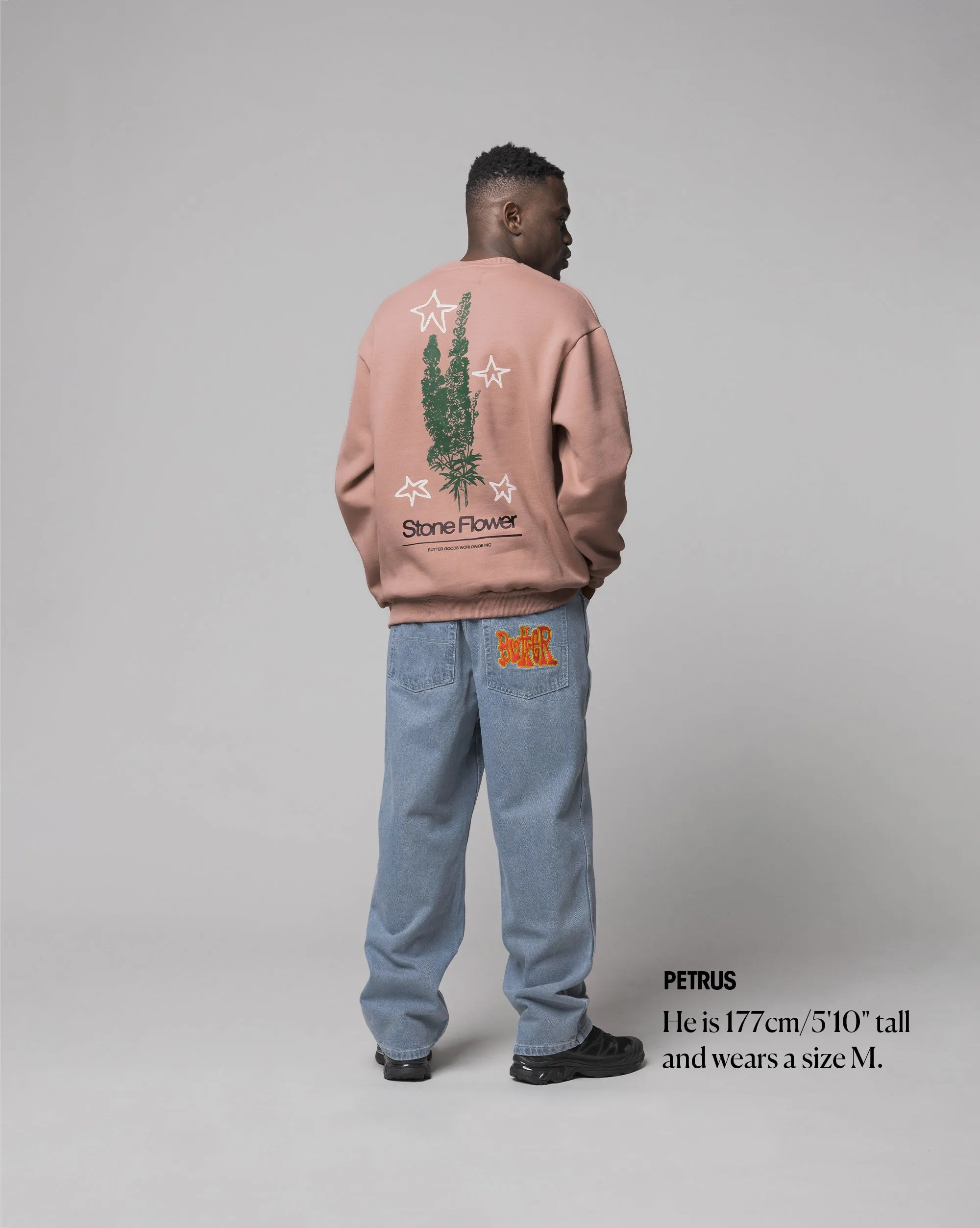 Butter Goods Stone Flower Crewneck sold by Asphalt Gold product image thumbnail 2