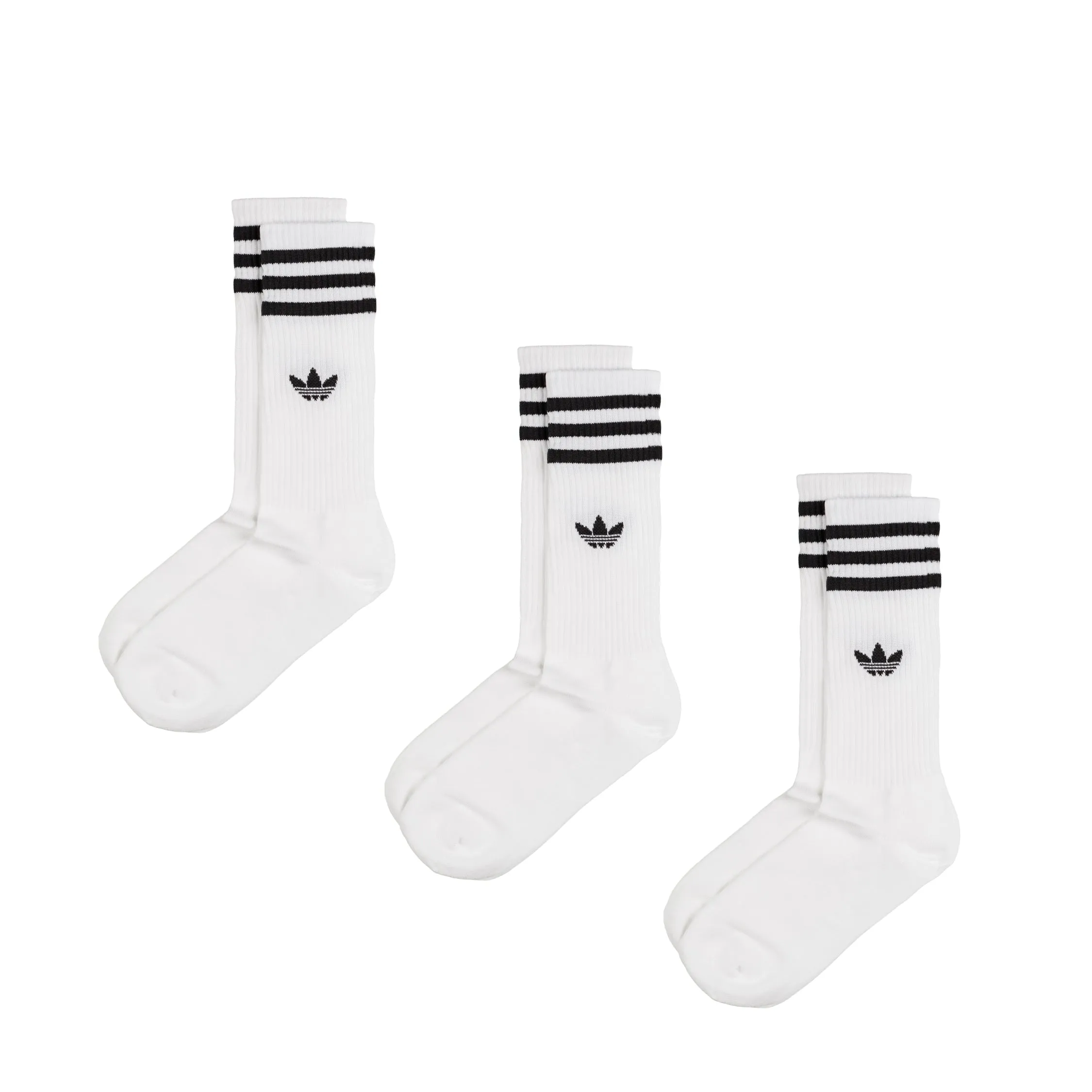 Adidas Solid Crew Socks 3 Pack sold by Asphalt Gold