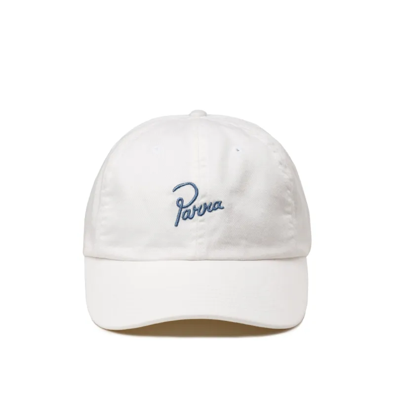 By Parra Script Logo 6 Panel Hat sold by Asphalt Gold