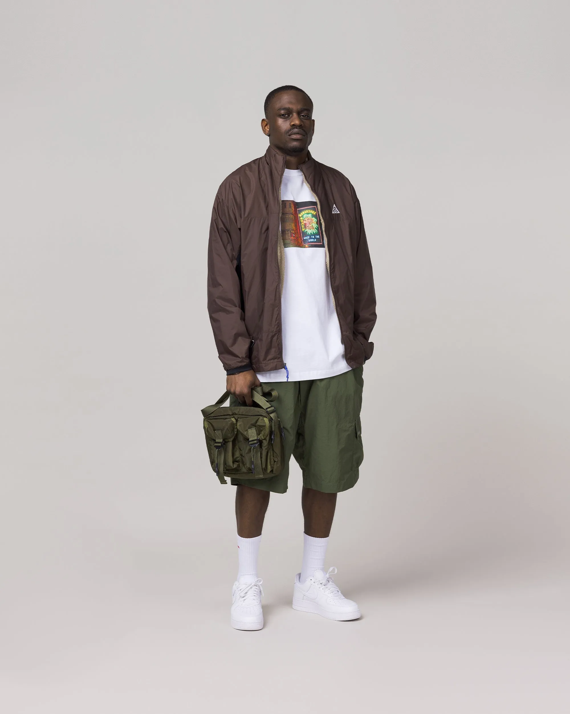 Maharishi Veg Dyed Asym Cargo Track Shorts sold by Asphalt Gold product image thumbnail 2
