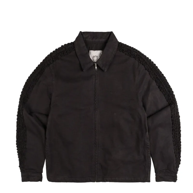 Arte Antwerp Flower Trim Canvas Jacket sold by Asphalt Gold