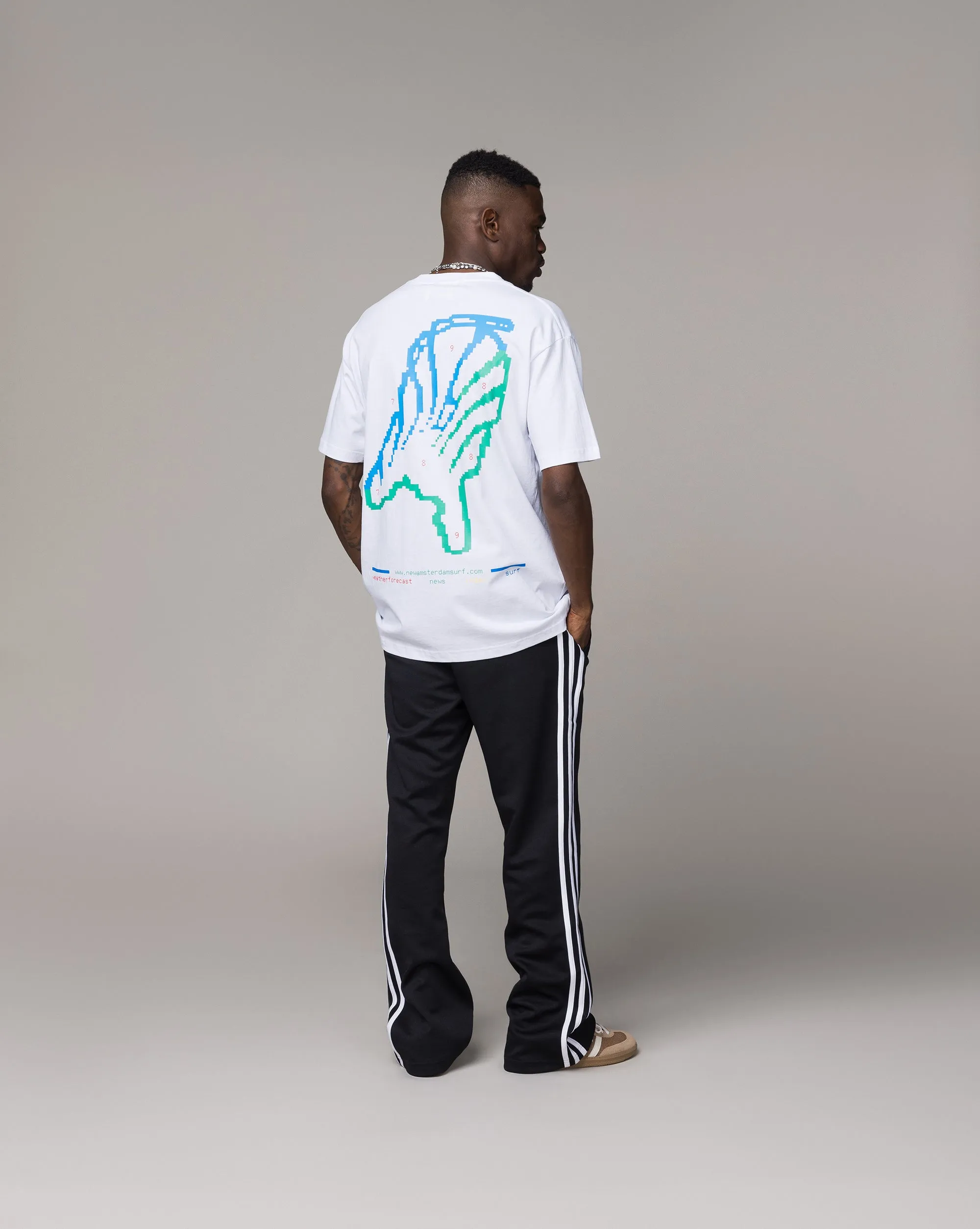 New Amsterdam Surf Association Teletekst Tee sold by Asphalt Gold product image thumbnail 2