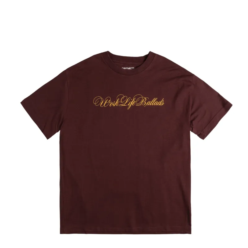 Carhartt WIP	Work Life Ballads T-Shirt sold by Asphalt Gold