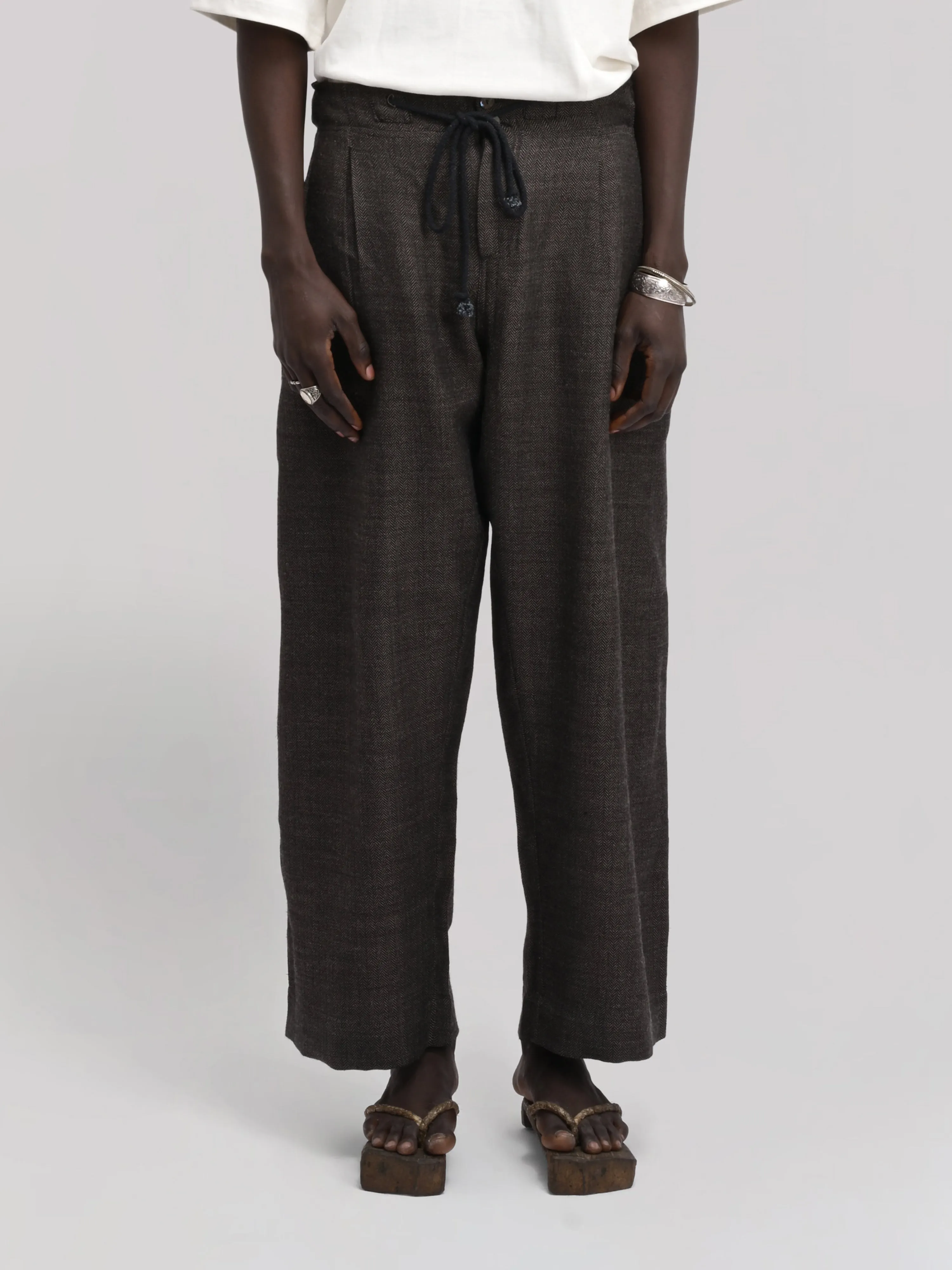 Farmer Pant – Handwoven Wool – Dark Brown sold by Gathering product image thumbnail 5