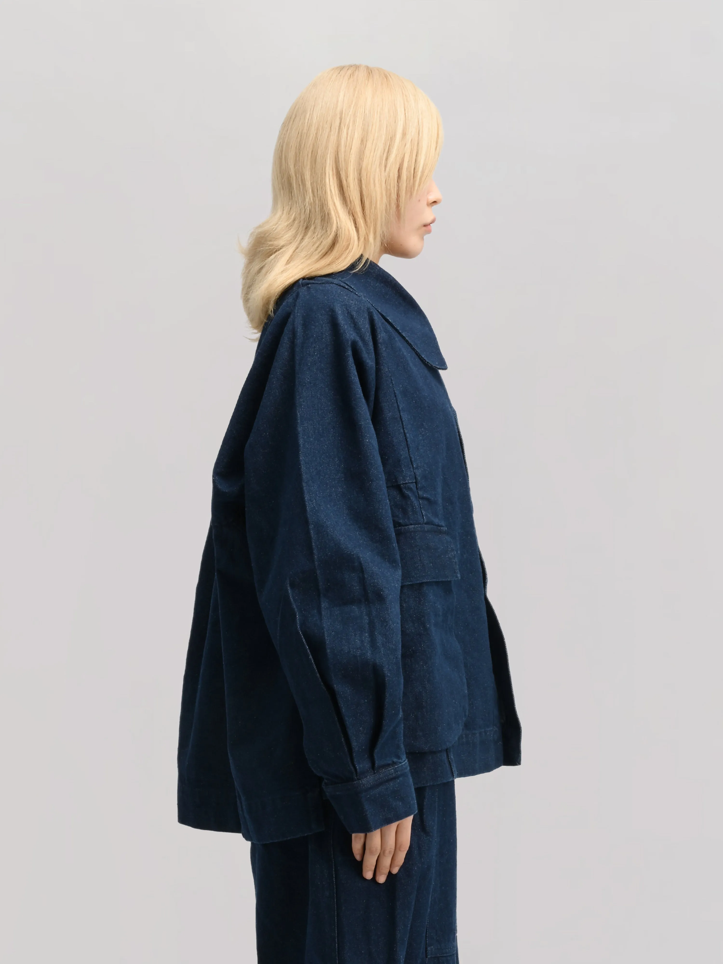 Farmer Jacket – Stonewashed Kojima Denim – Blue sold by Gathering product image thumbnail 5