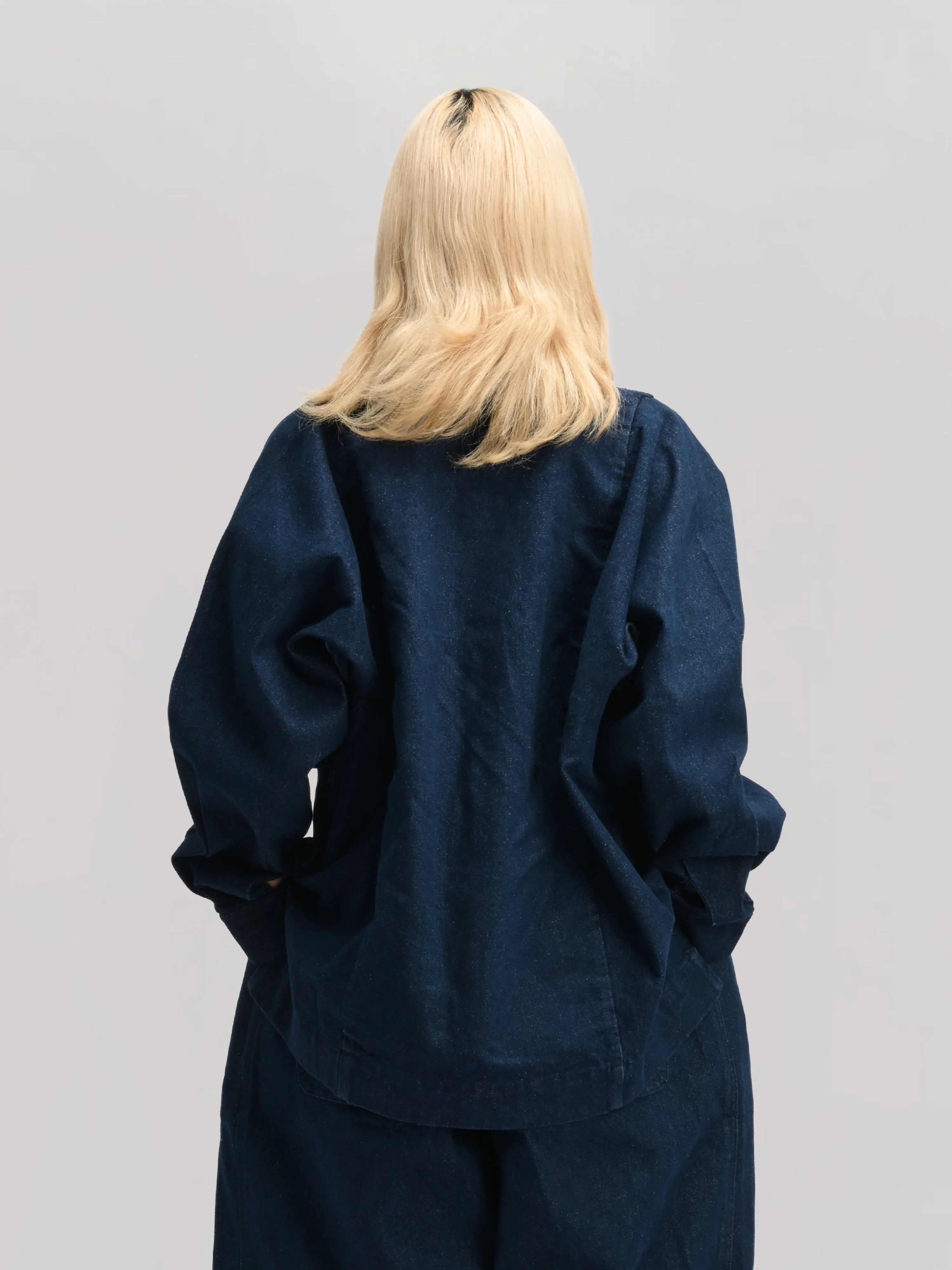 Farmer Jacket – Stonewashed Kojima Denim – Blue sold by Gathering product image thumbnail 4