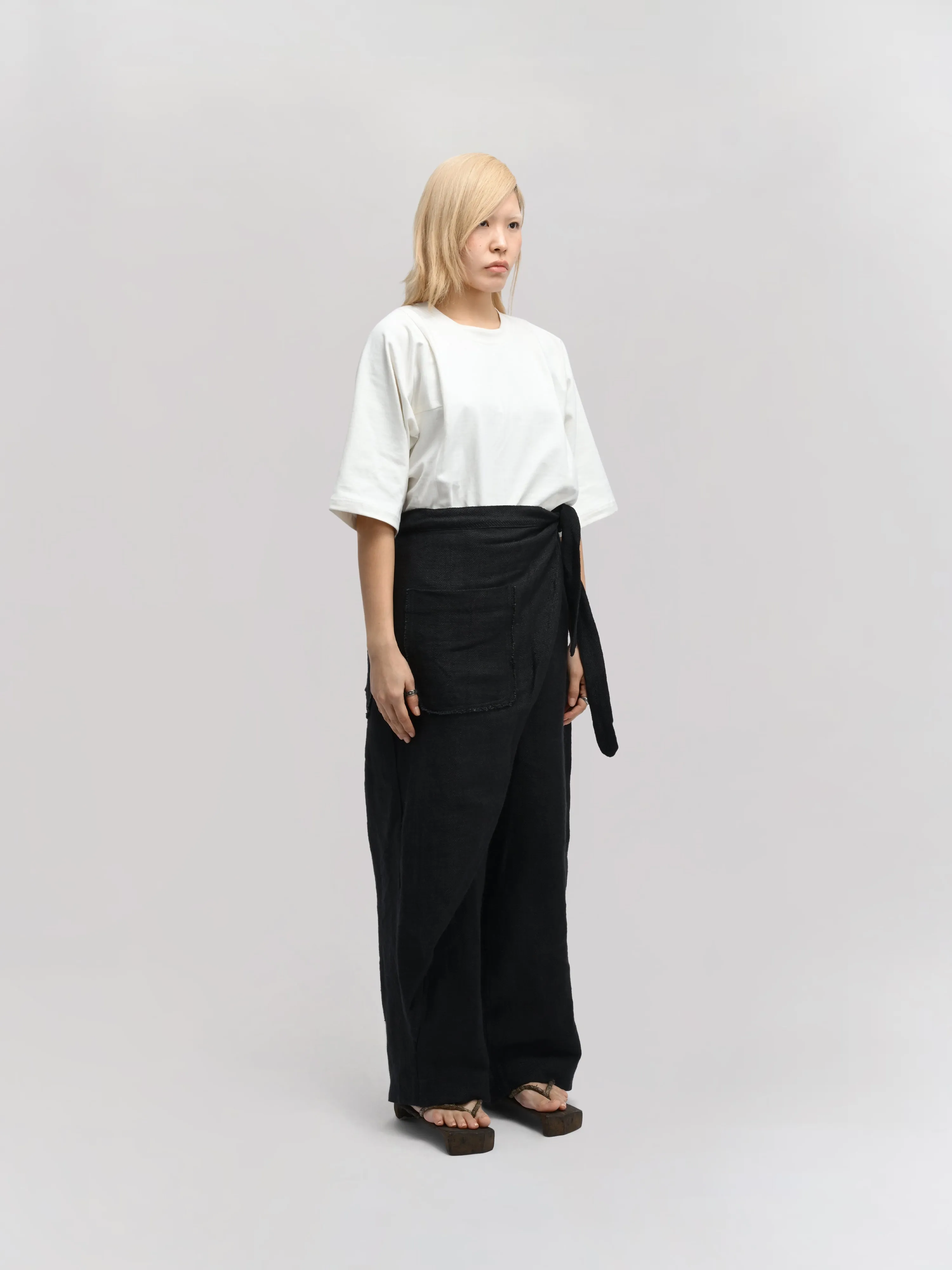 Shepherd Pant – Handwoven Organic Cotton – Black sold by Gathering product image thumbnail 2