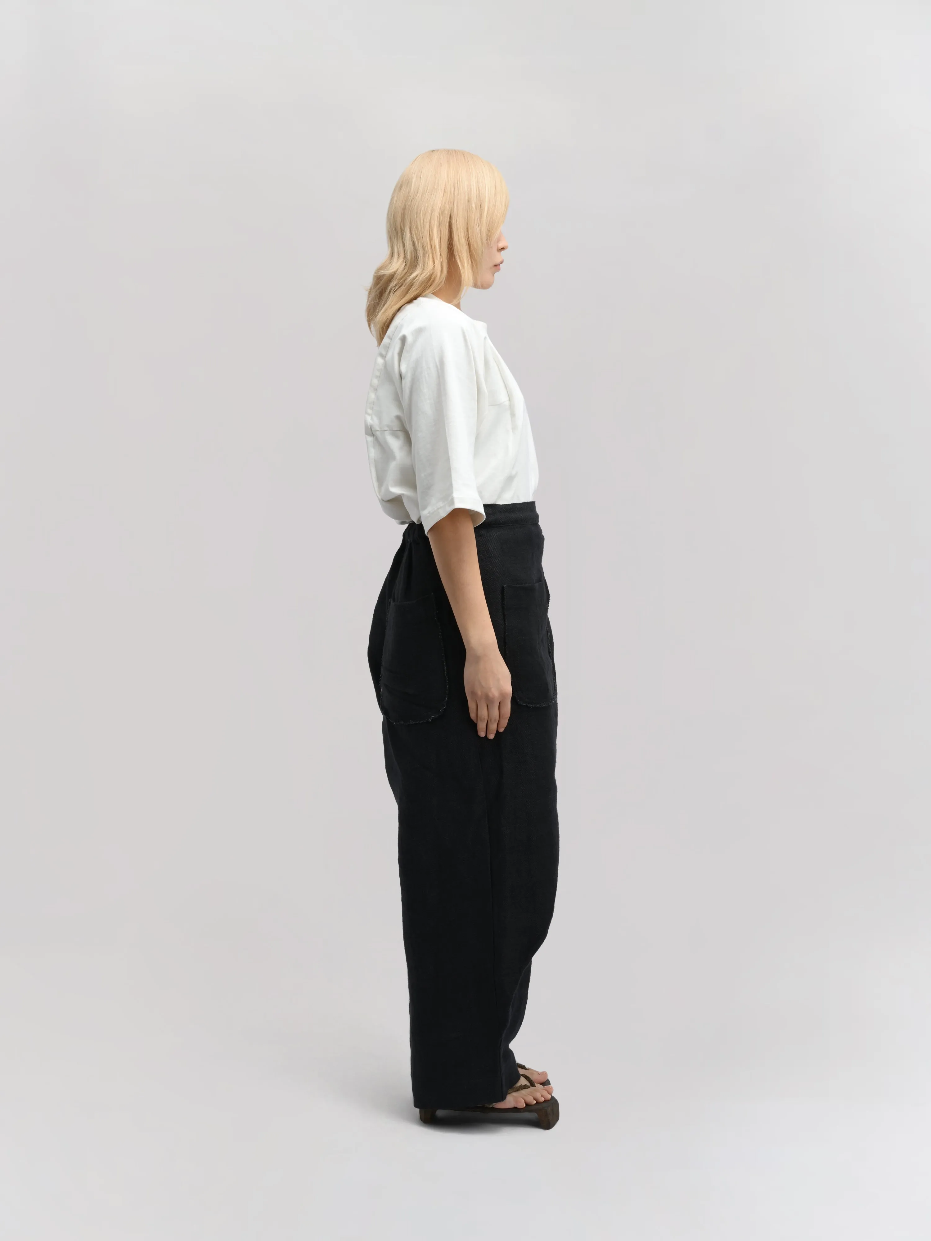Shepherd Pant – Handwoven Organic Cotton – Black sold by Gathering product image thumbnail 3