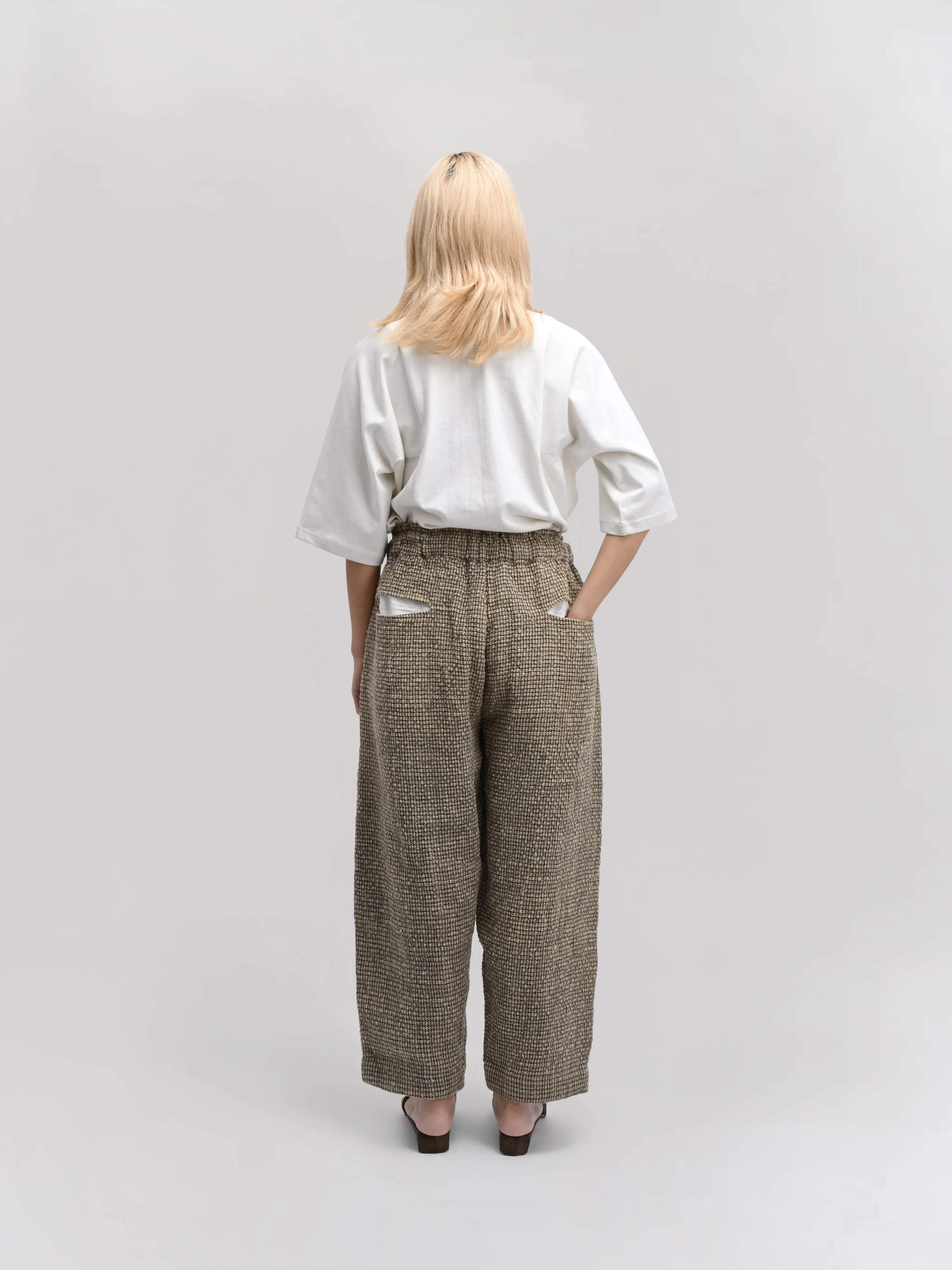 Sailor Pant – Handwoven Wool Tweed – Taupe Brown sold by Gathering product image thumbnail 5